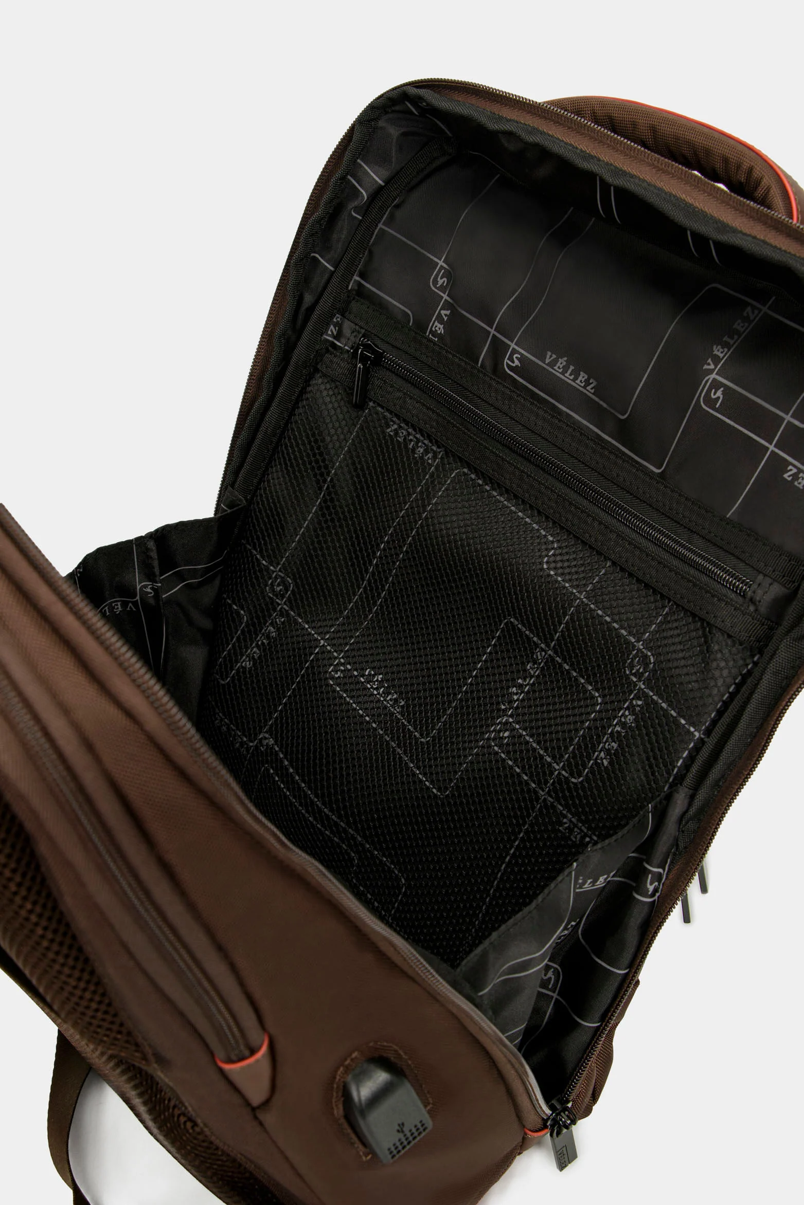 Kler Backpack in Brown Nylon - Image 5