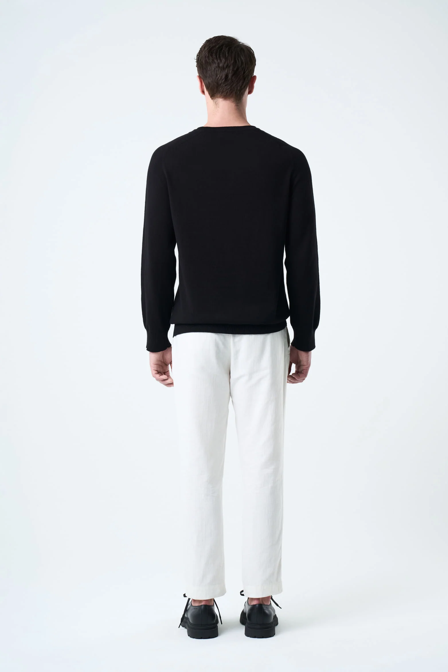 Knitted Cotton Sweater for Men with Raglan Sleeves - Image 3