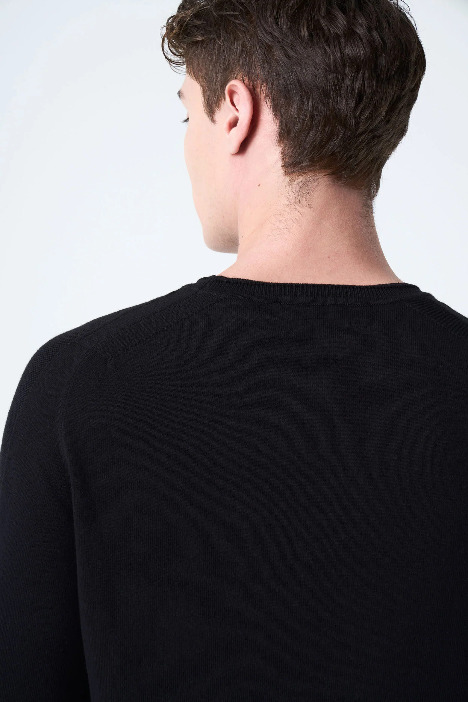 Knitted Cotton Sweater for Men with Raglan Sleeves - Image 6