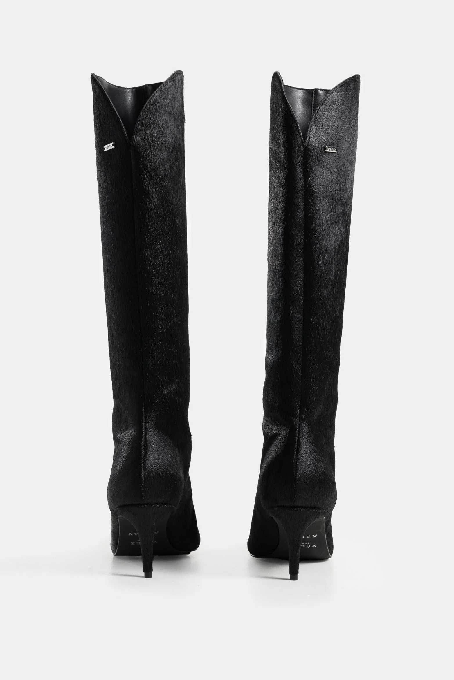 Lanceolata Fur Leather Boots with Stiletto Heel for Women - Image 3