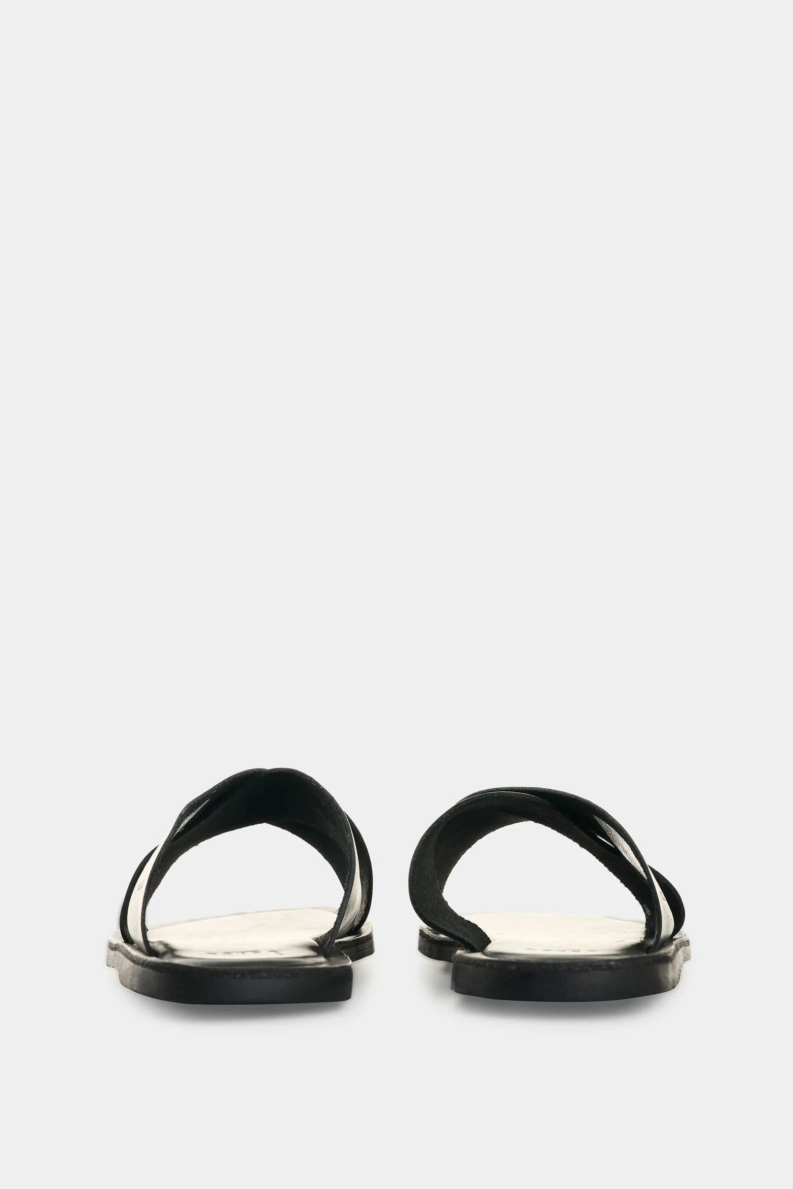 Leather Flat Sandals for Men Aqua - Image 3