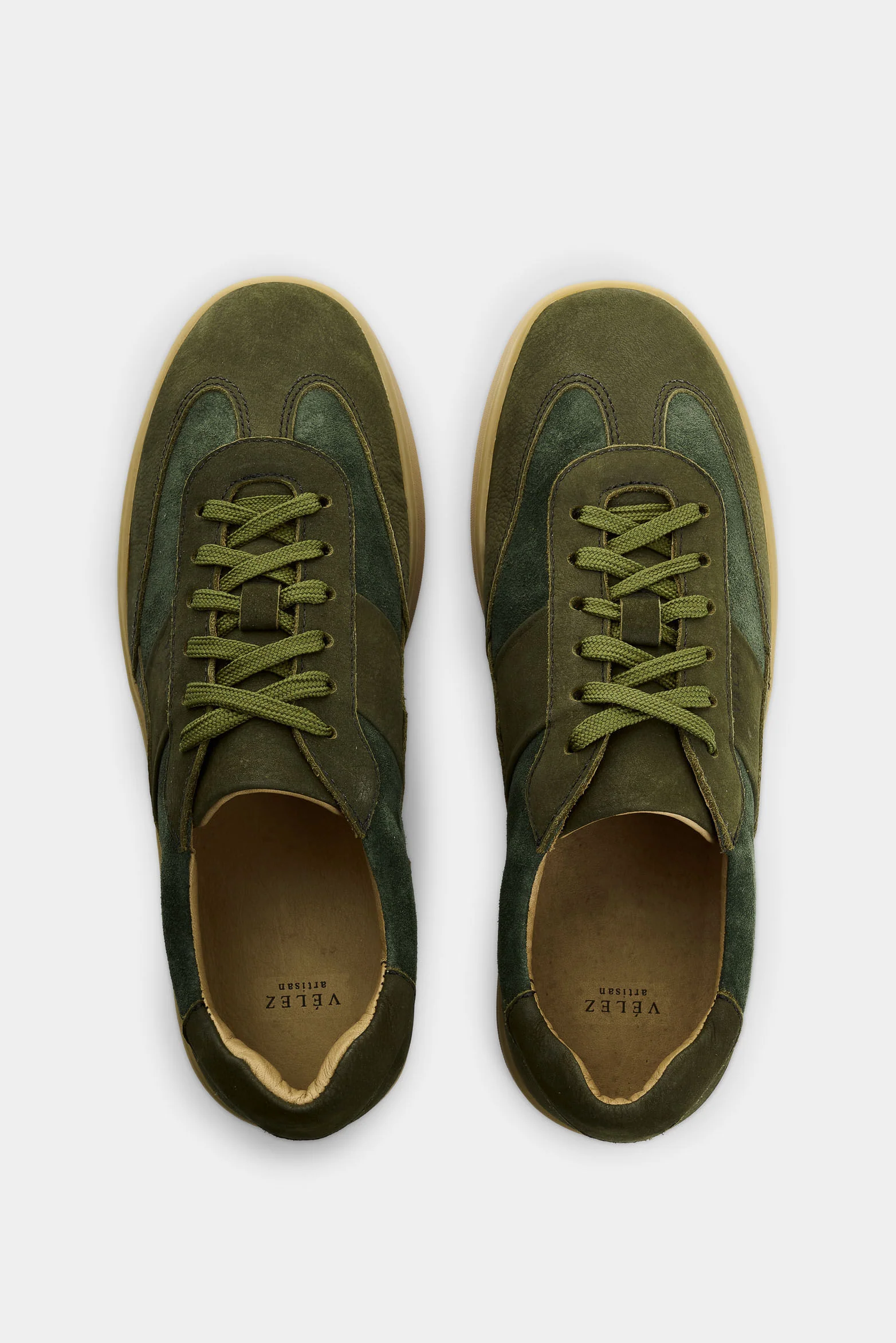 Leather Sneakers for Men Aqua - Image 4