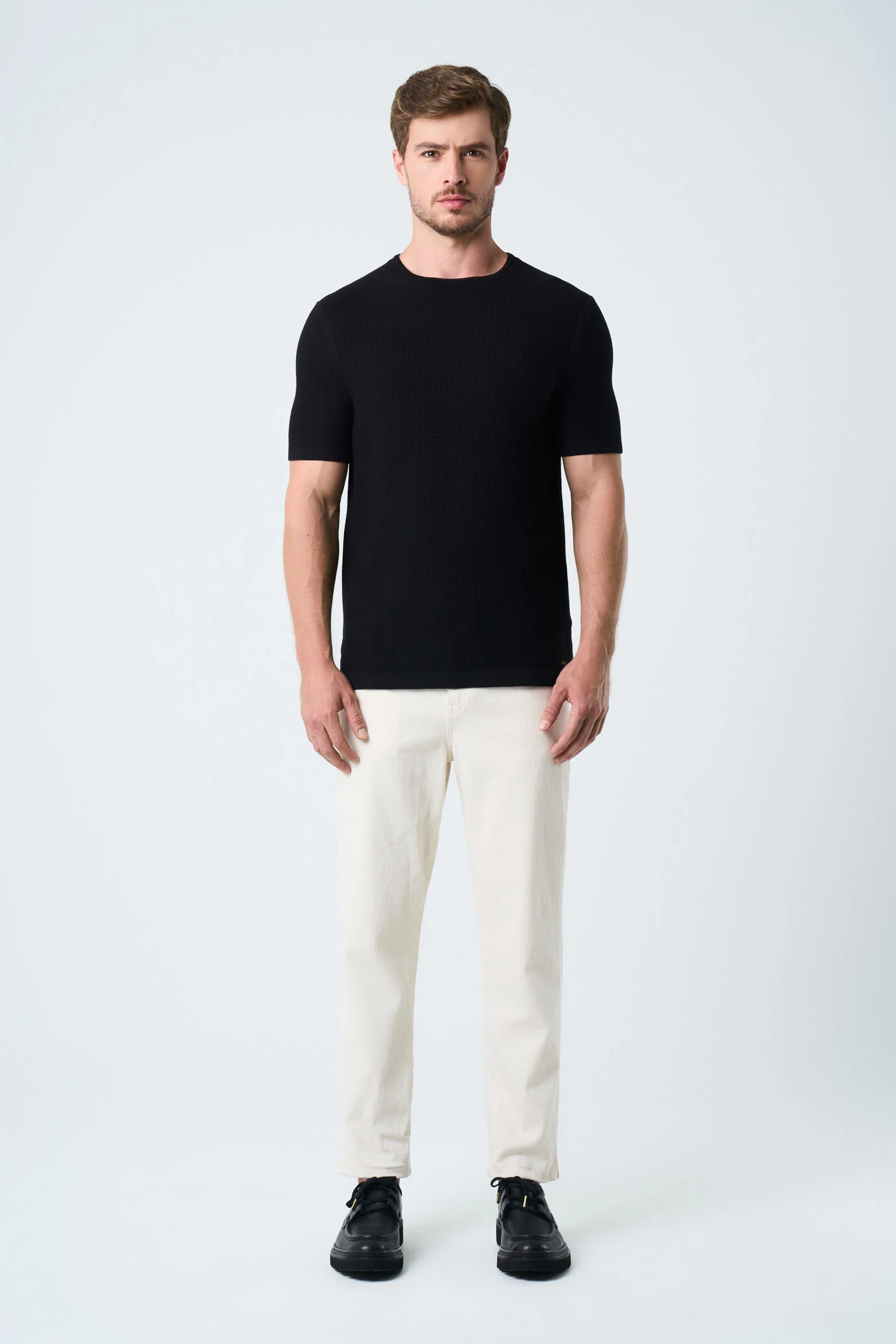 Lucca Short-Sleeve Crew Neck T-Shirt for Men - Image 4