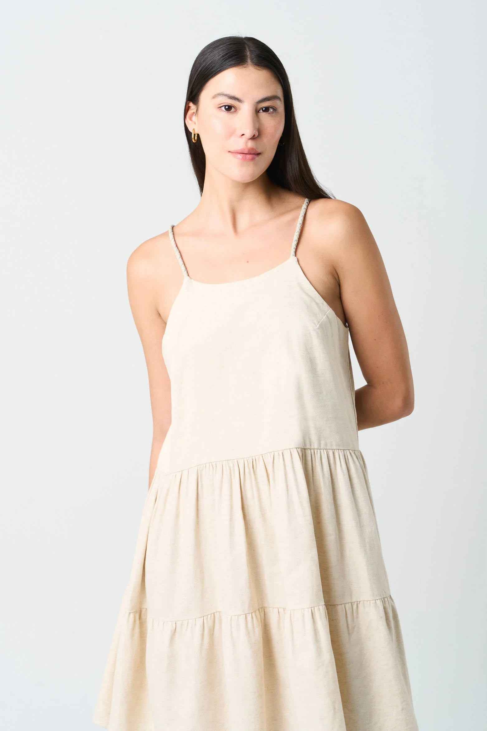 Lyra Dress for women with braided and millaré detail - Image 4