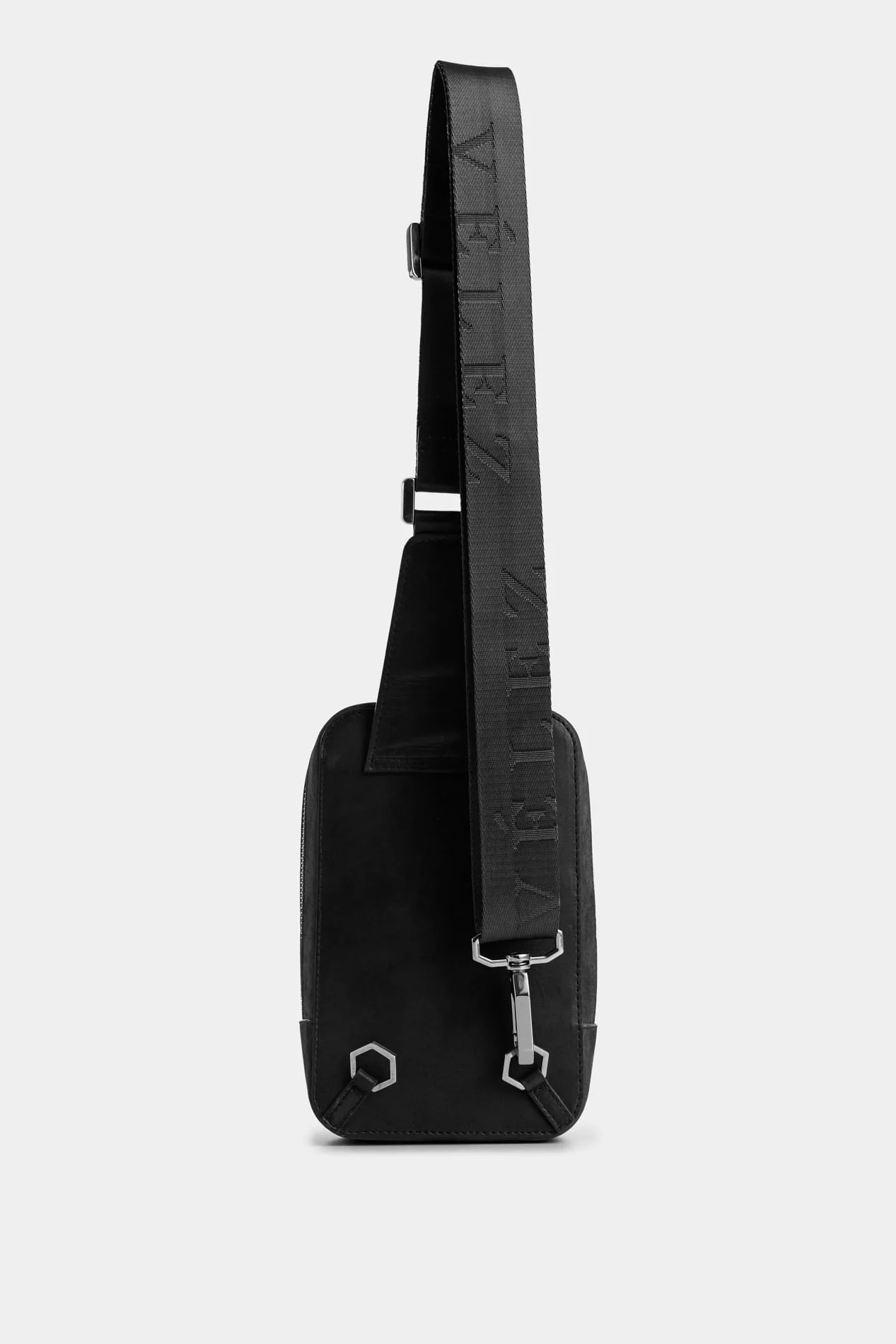 Lyra leather crossbody bag for men waxed effect - Image 3