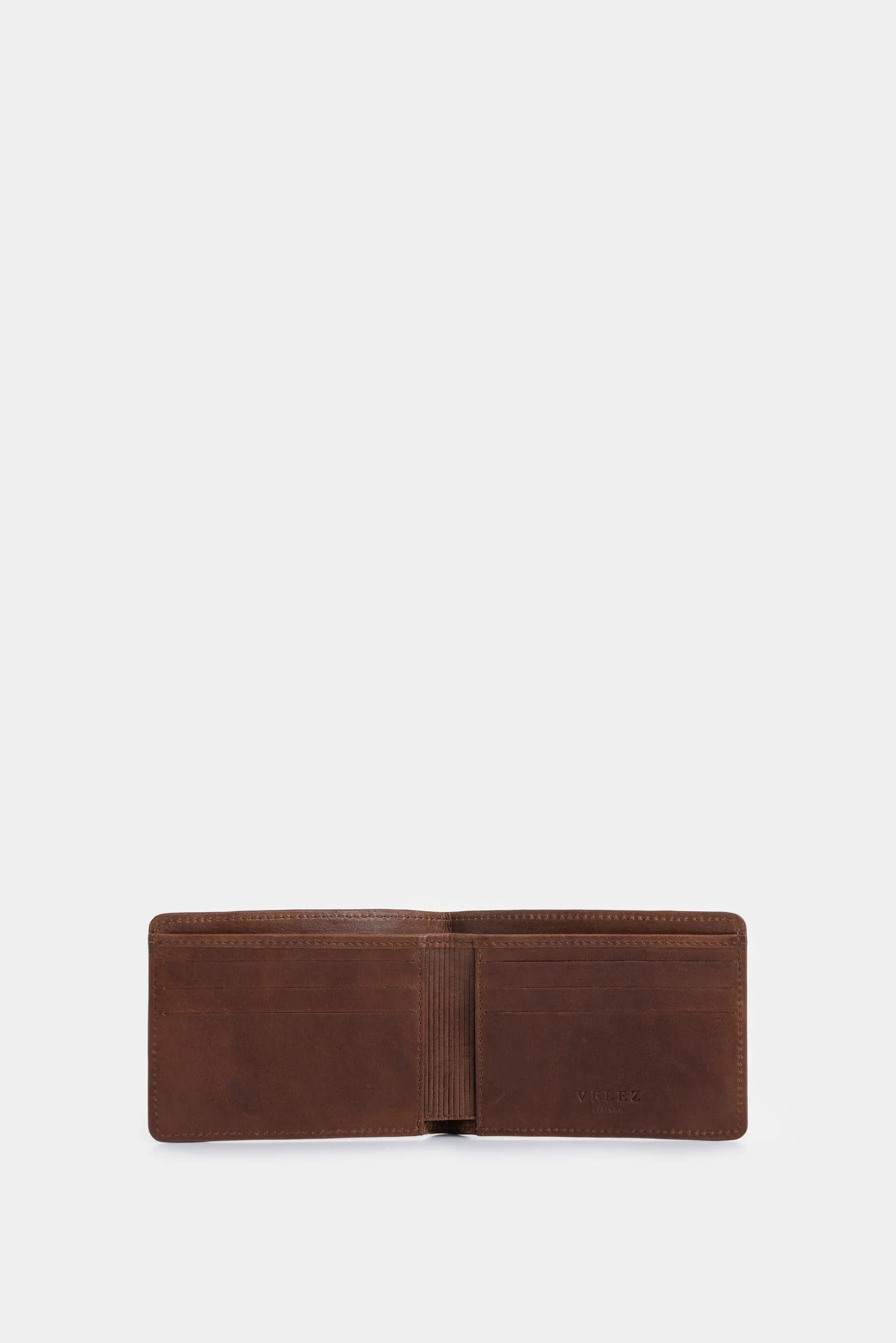 Lyra leather wallet for men with woven detail - Image 2
