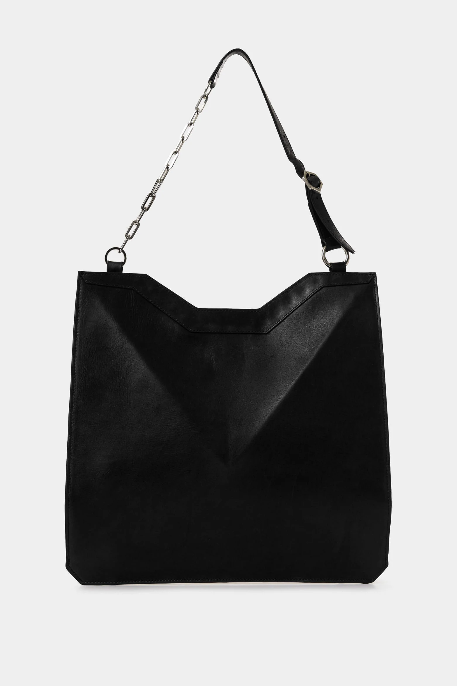Magena Leather Shopping Bag for Women with Hexagonal Structure - Image 3