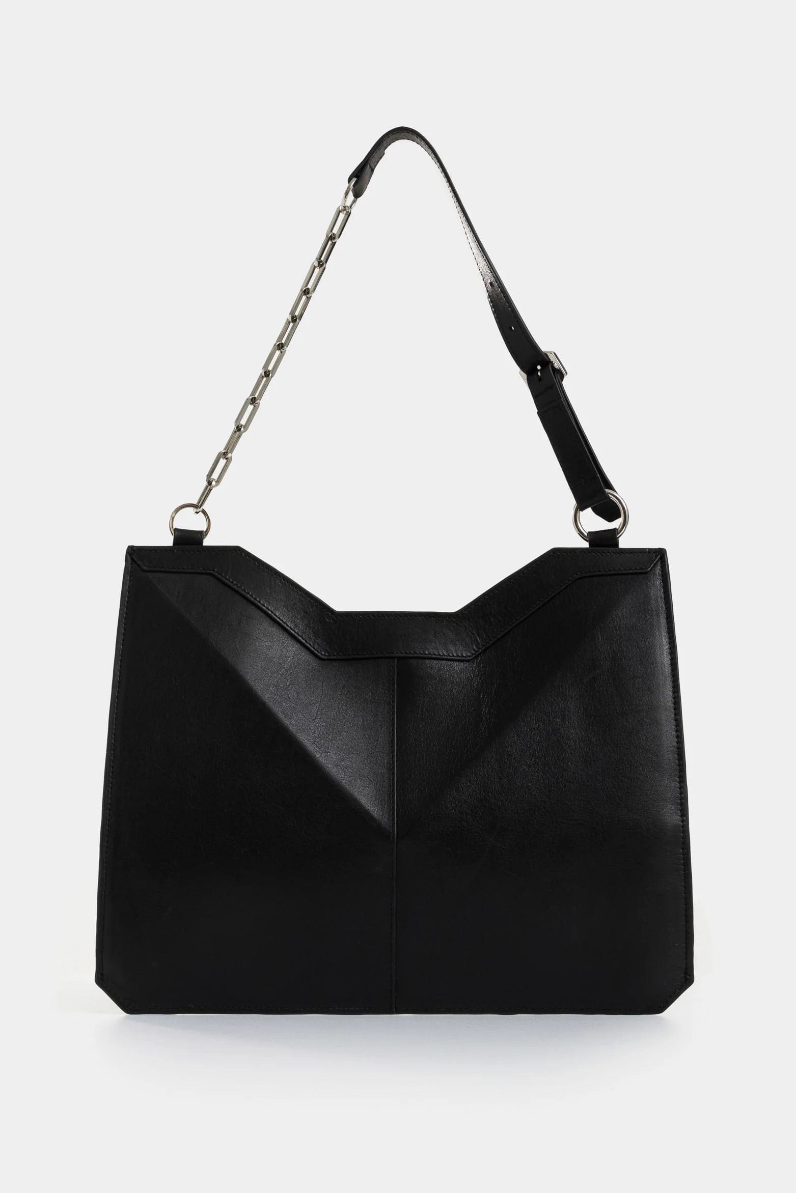 Magena Mini Leather Shopping Bag for Women with Hexagonal Structure - Image 3