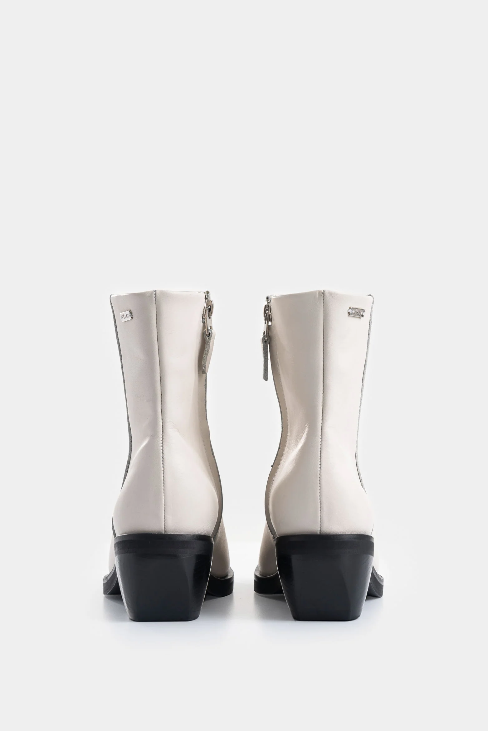Magena Square-Toe Leather Ankle Boots for Women - Image 3