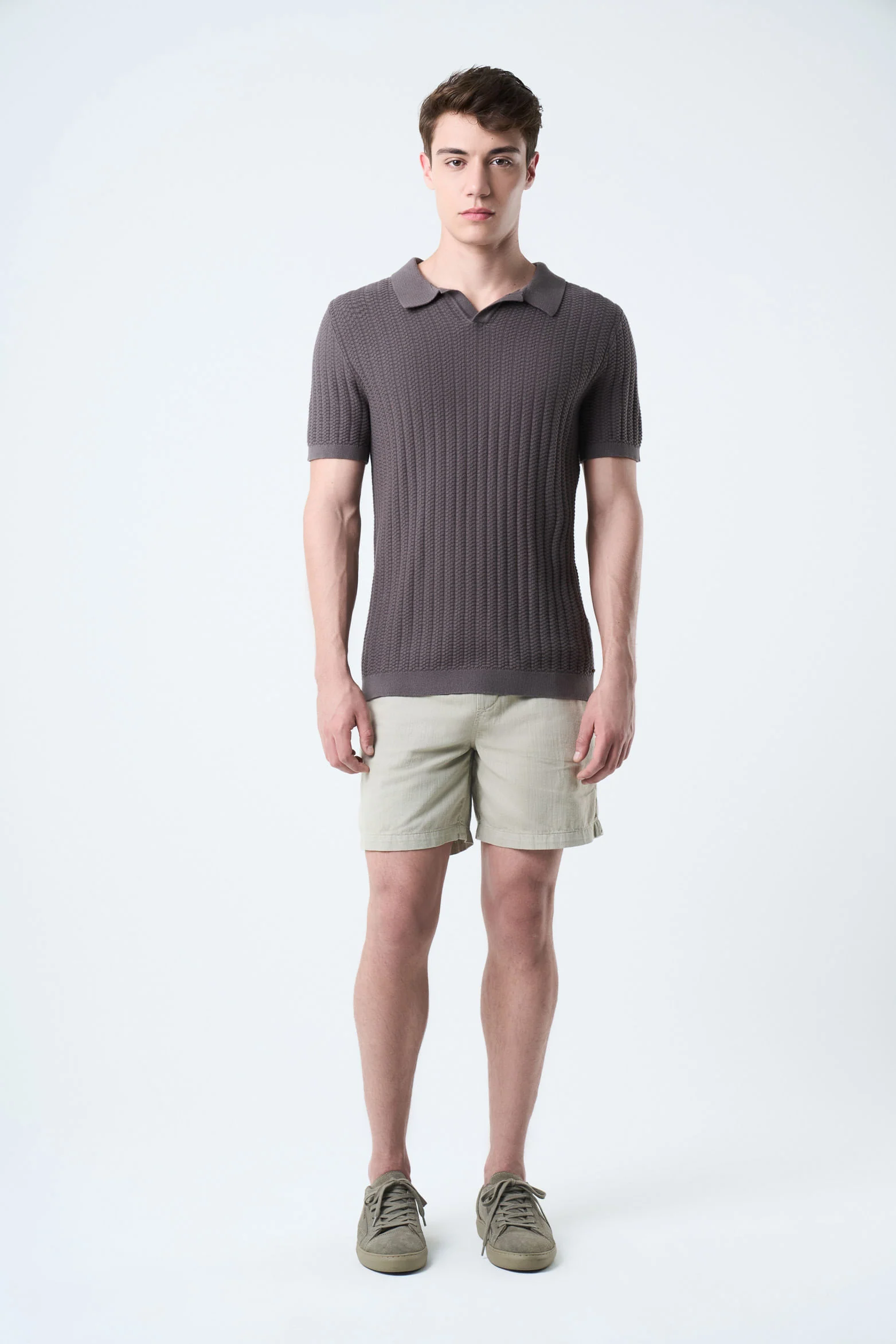 Marfil Linen Bermuda Shorts Wide Silhouette