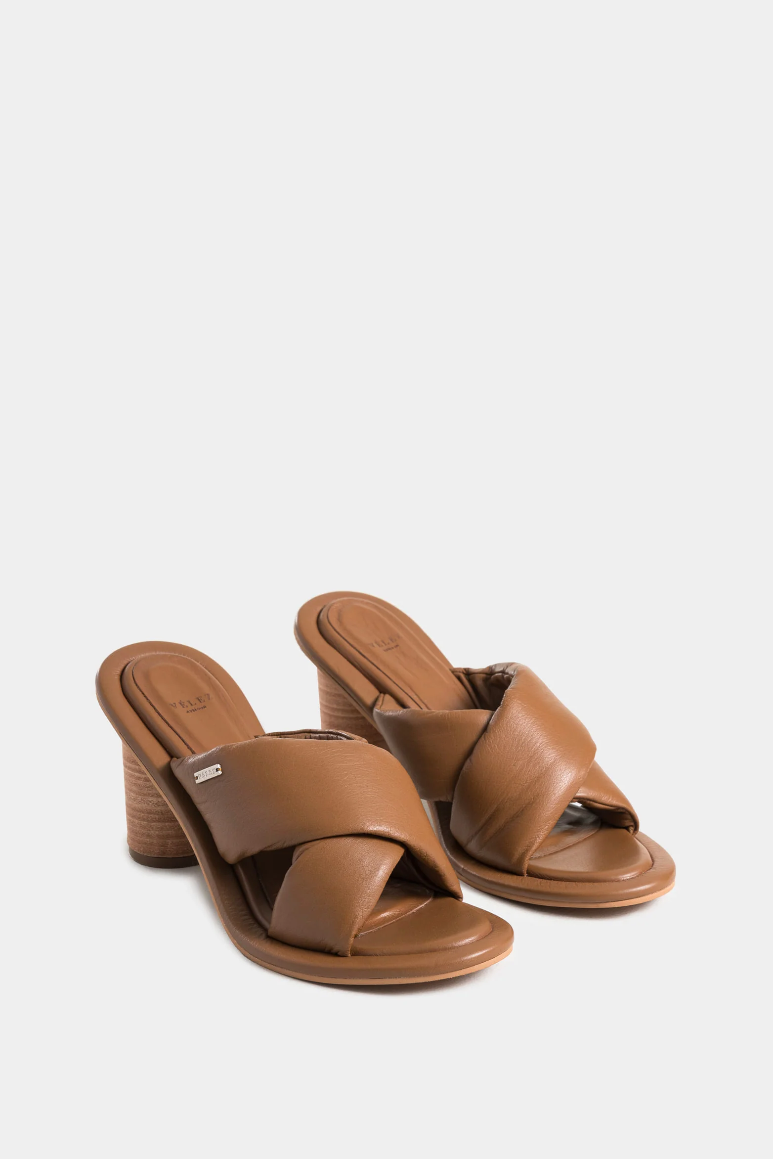Mawi Leather Heeled Sandals for Women with Rounded Straps - Image 2