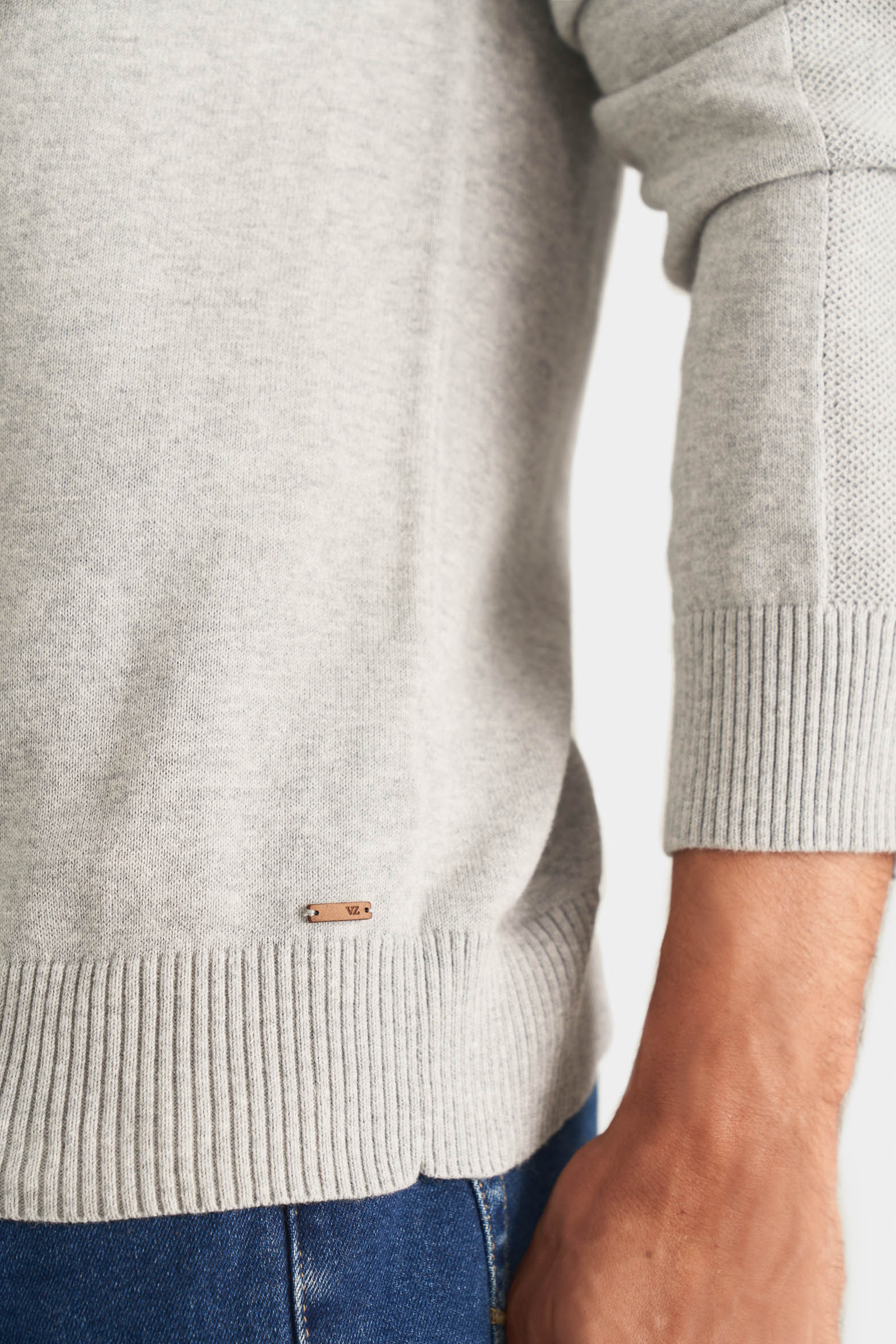 Men’s Cotton Knit Sweater with Raglan Sleeves - Image 4
