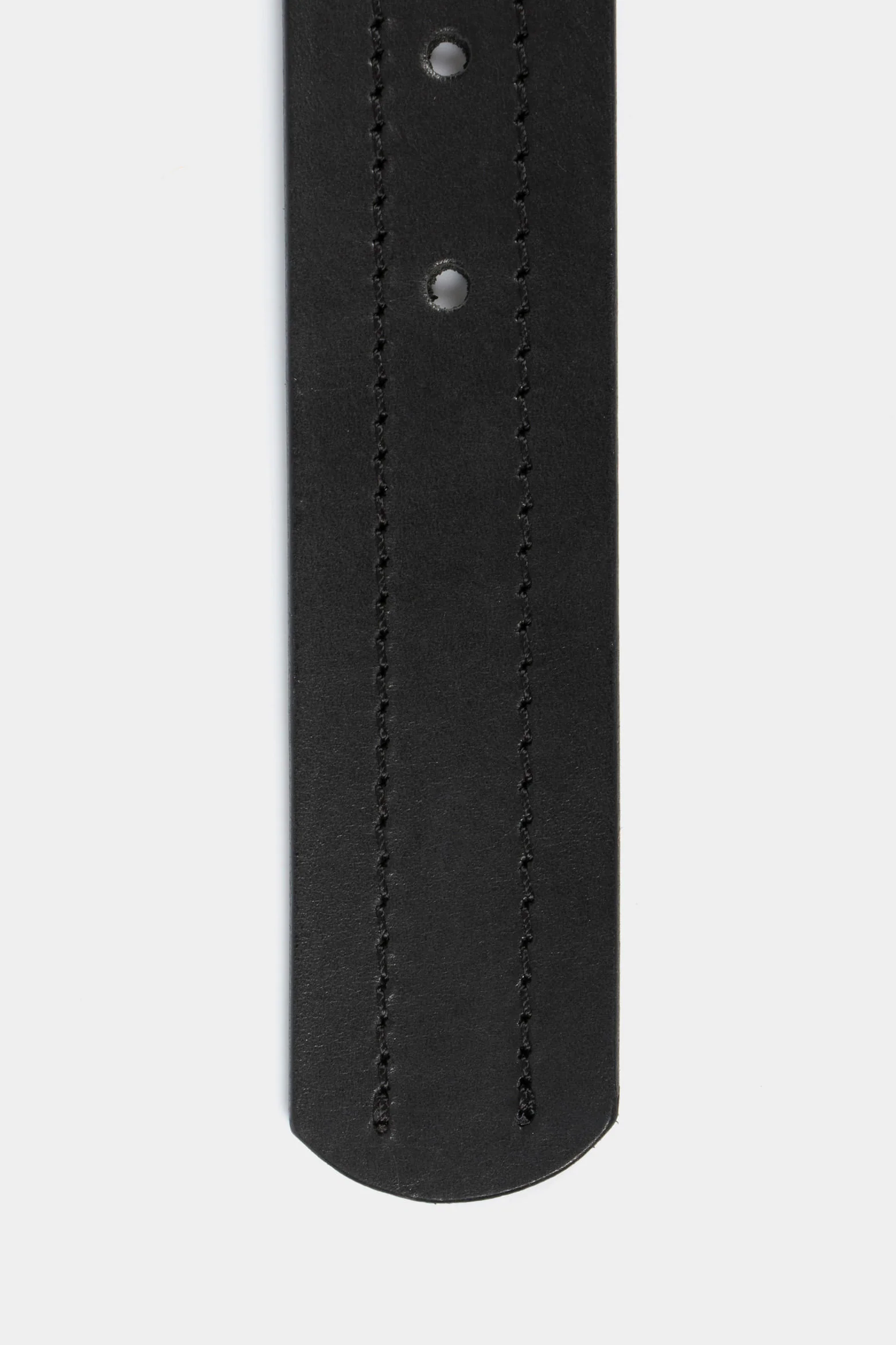 Men’s Courage Single-Sided Leather Belt with Metallic Keeper Loop - Image 4