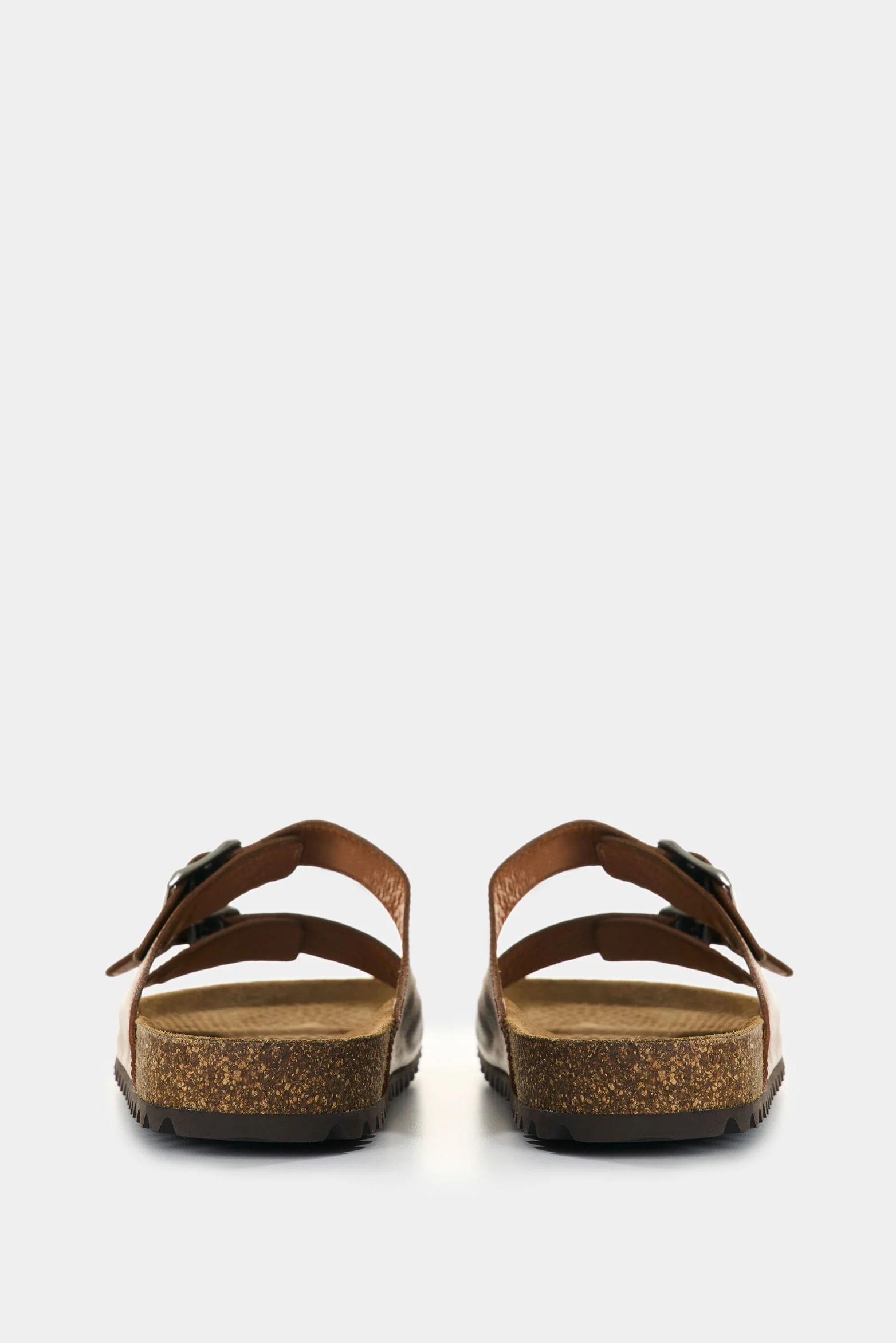 Men’s Elia Flat Leather Sandal Double Buckle - Image 3