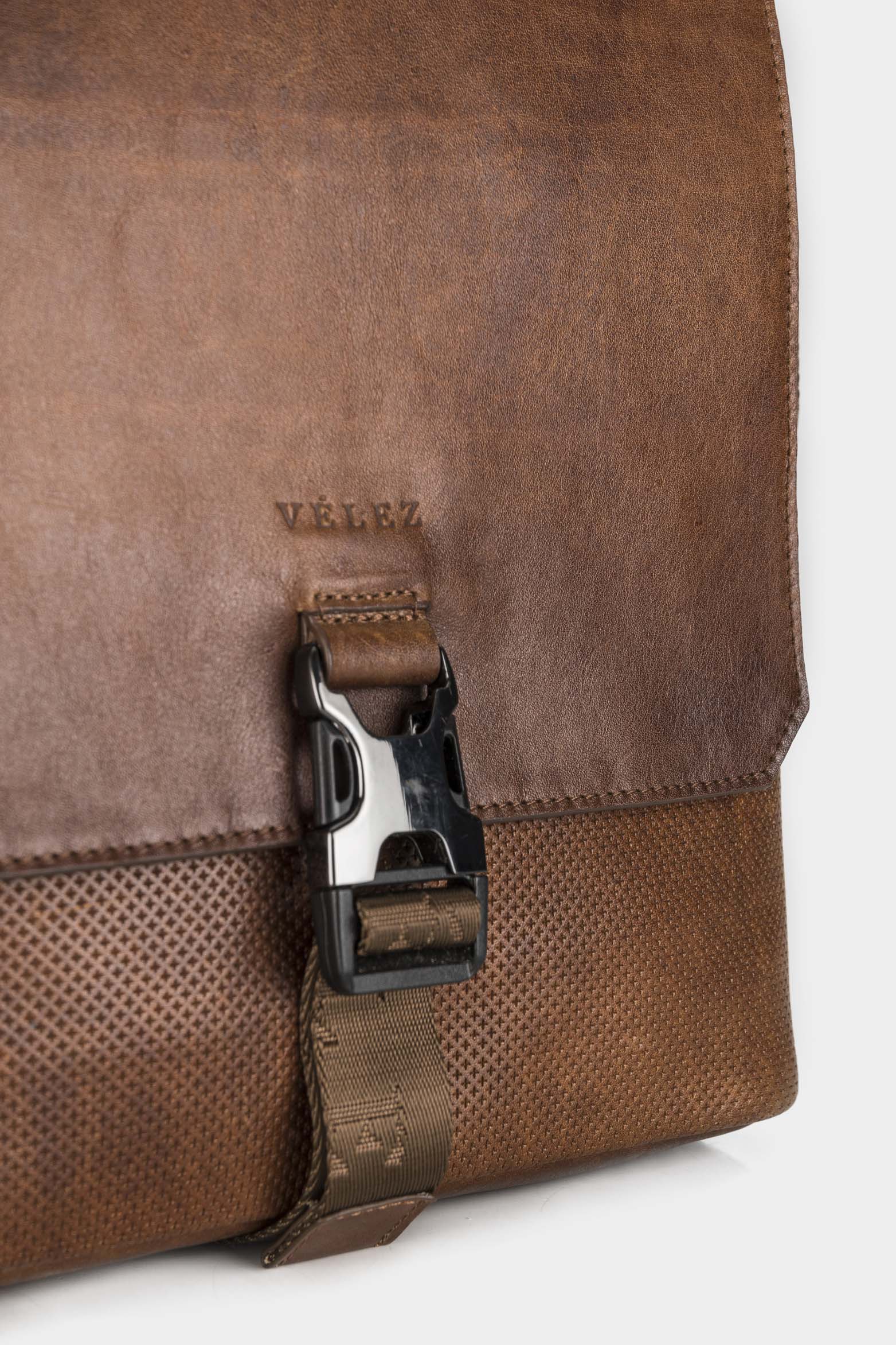 Men’s Leather Shoulder Handbags with Branded Strap - Image 4