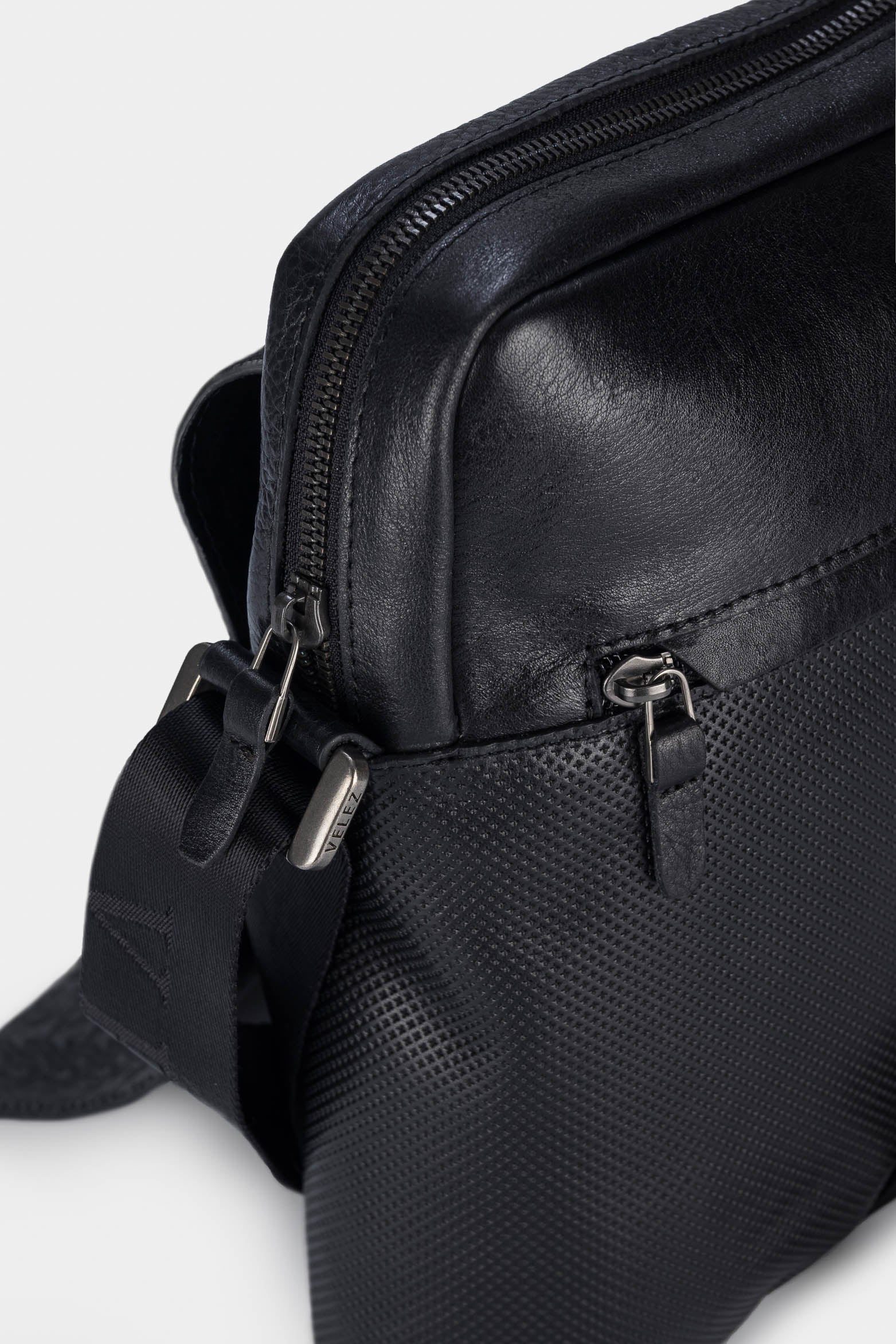 Men’s Leather Shoulder Handbags with Branded Strap - Image 5