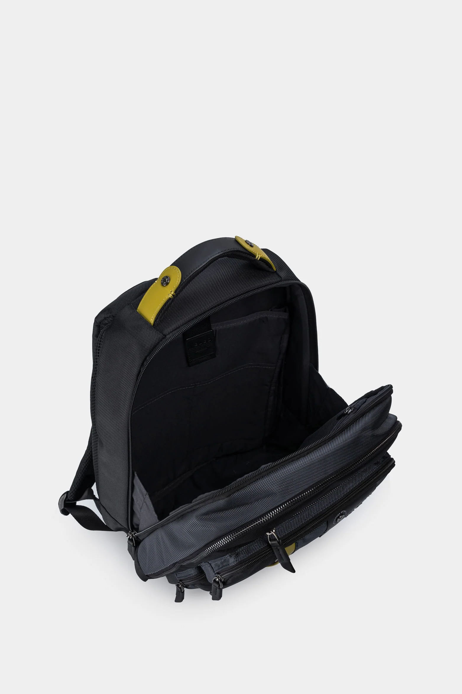 Men’s Living Multifunctional Backpack in Canvas with Leather Details - Image 7