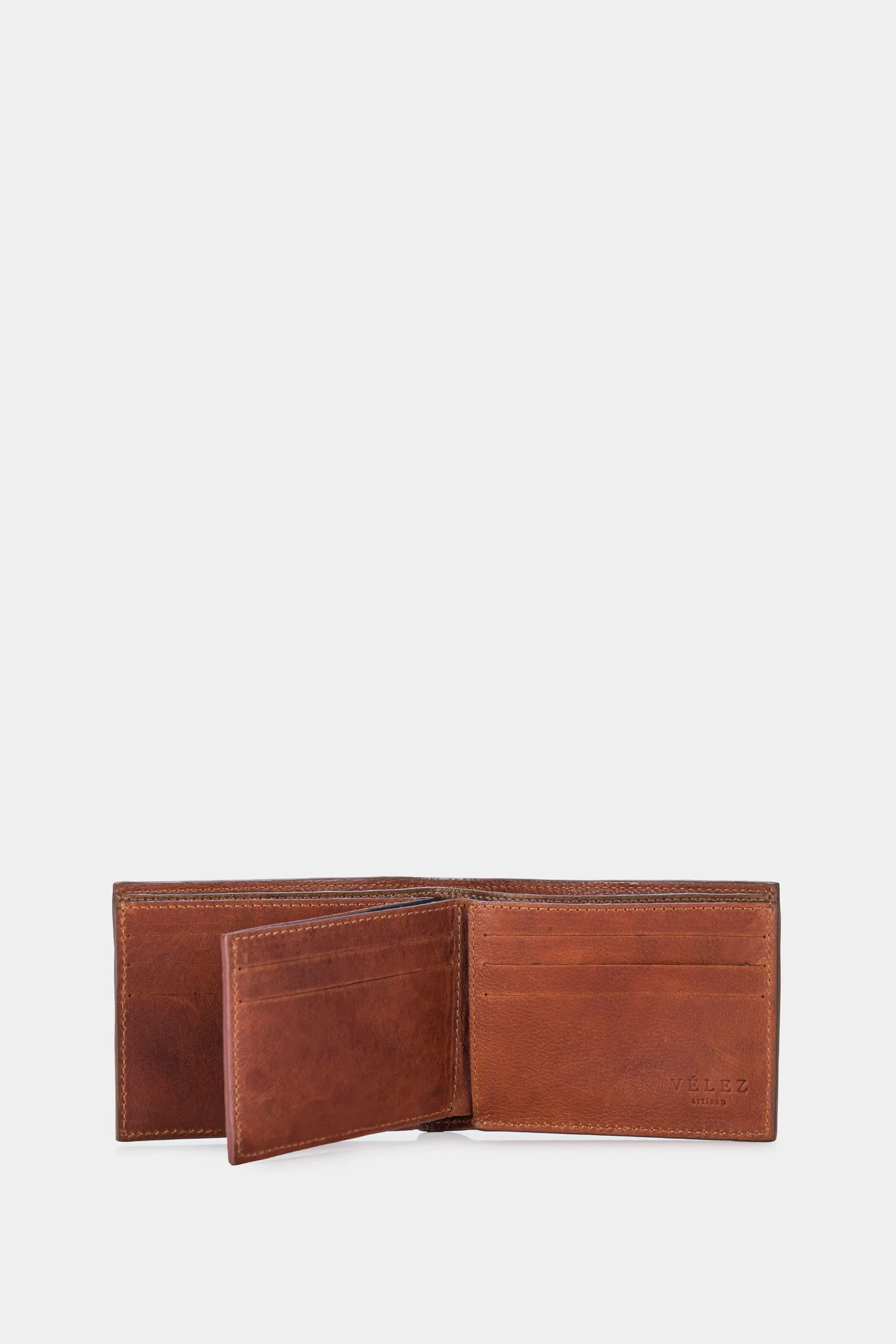 Men’s Onyx Leather Multi-Compartment Wallet - Image 2