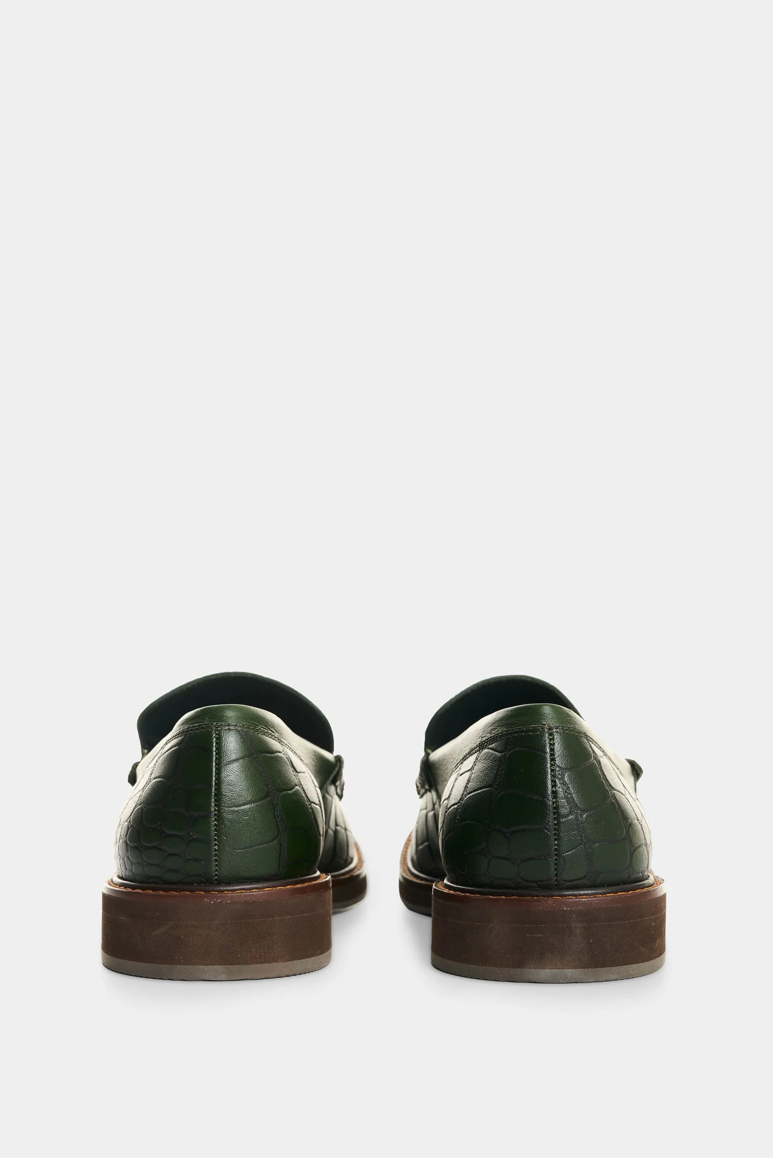 Men's Croco Leather Loafers - Image 3