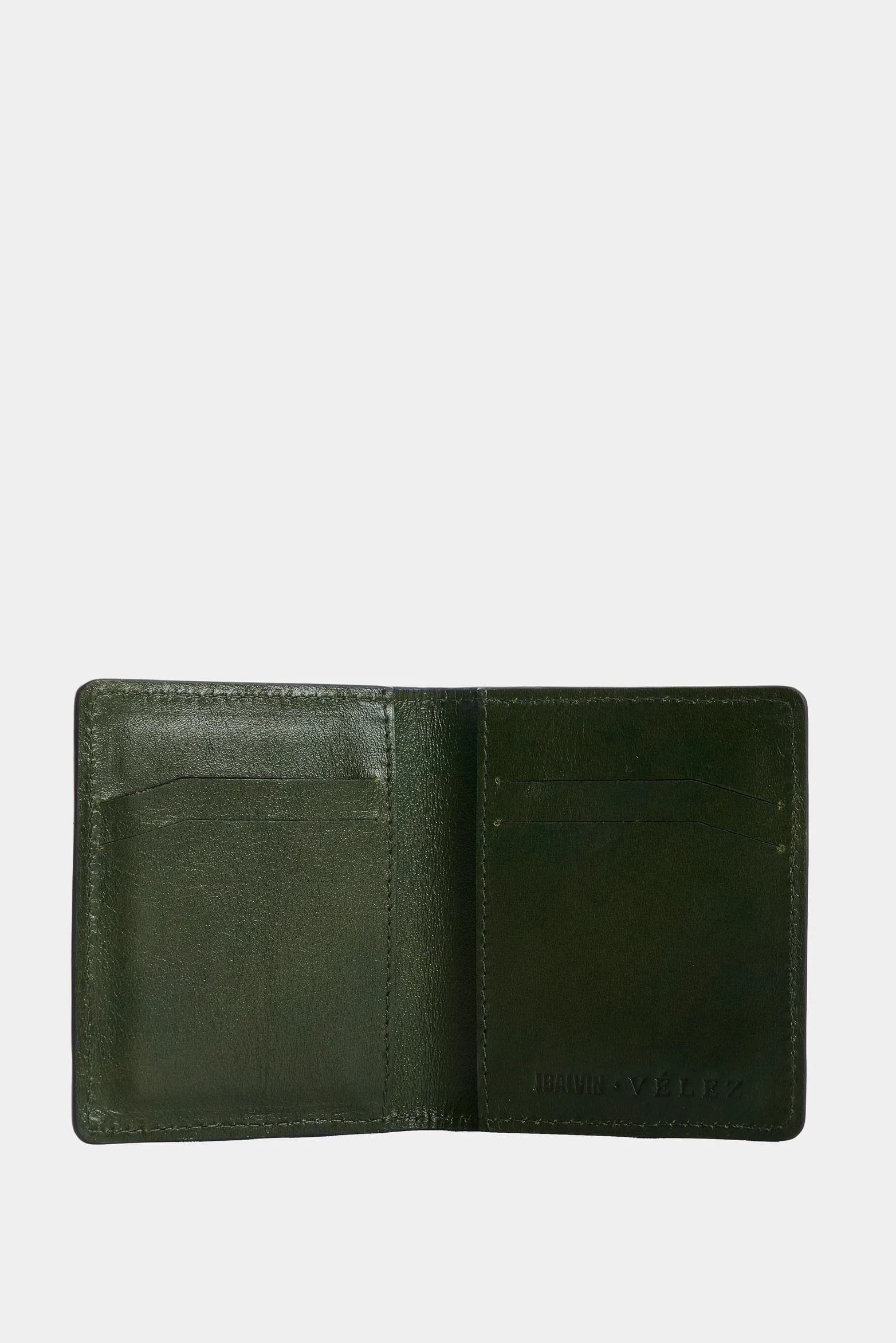 Men's Dino Croco Leather Card Holder - Image 2