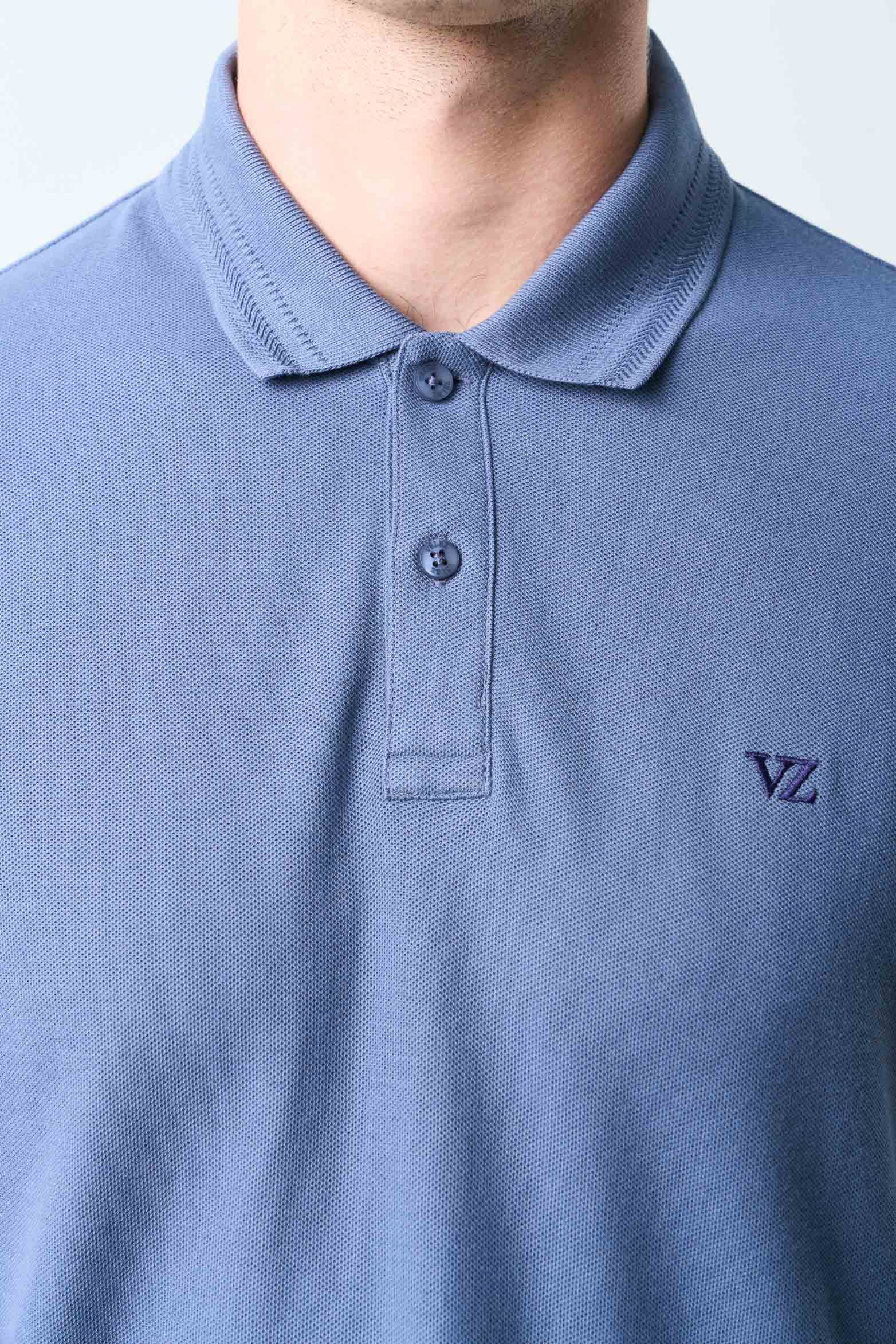 Men's Essential short-sleeved polo shirt with texture - Image 6