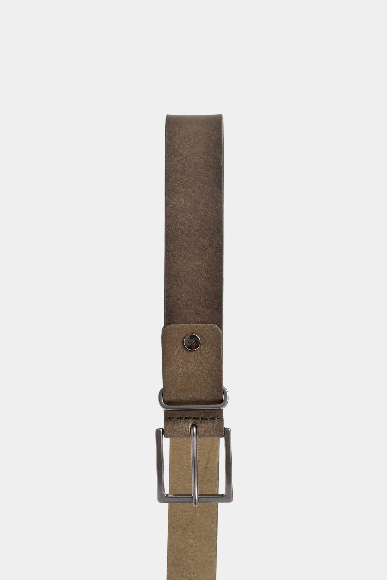 Men's Luster Leather Trapezoid-Tip Belt - Image 2
