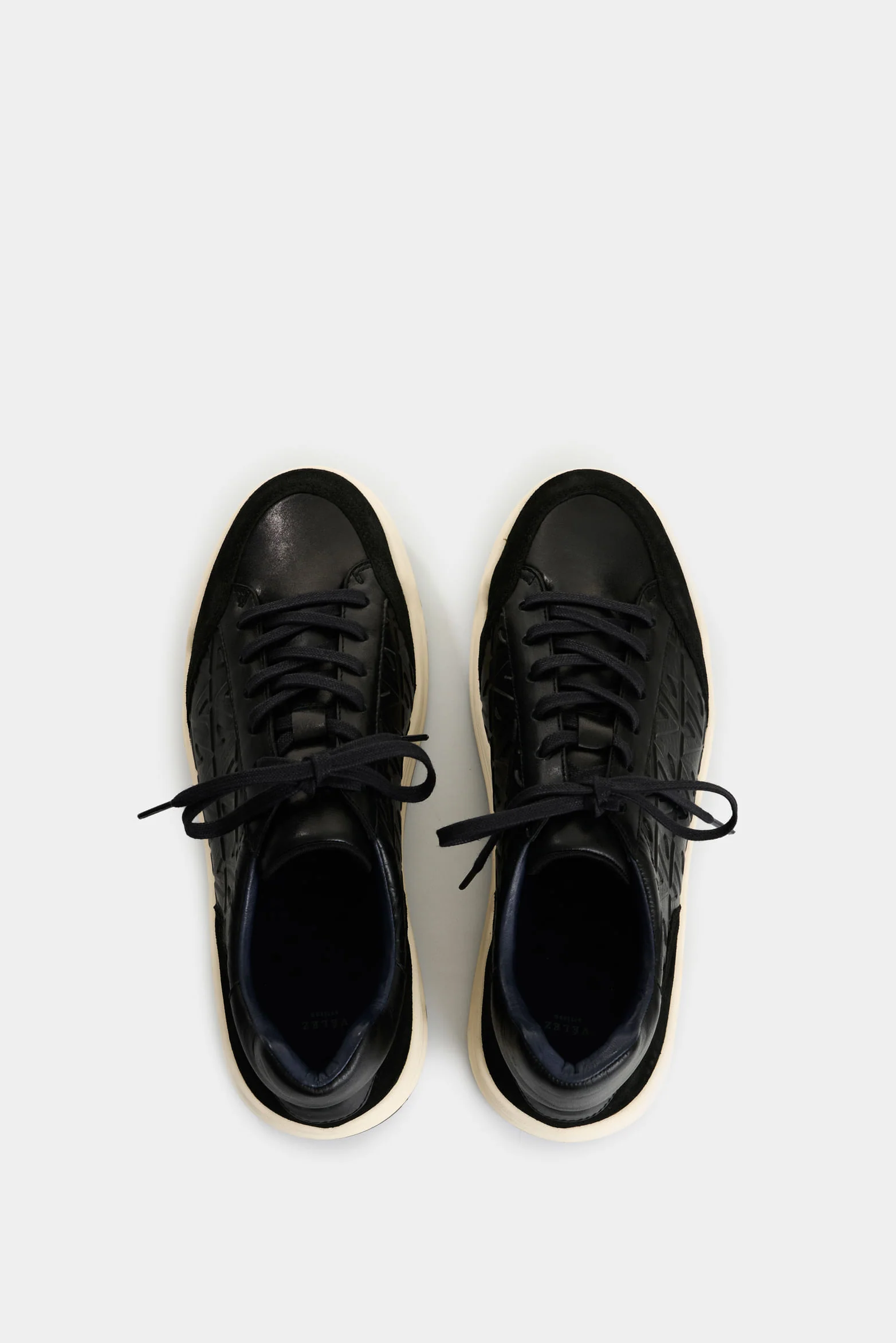 Men's Terra Leather Monogram Sneakers - Image 4