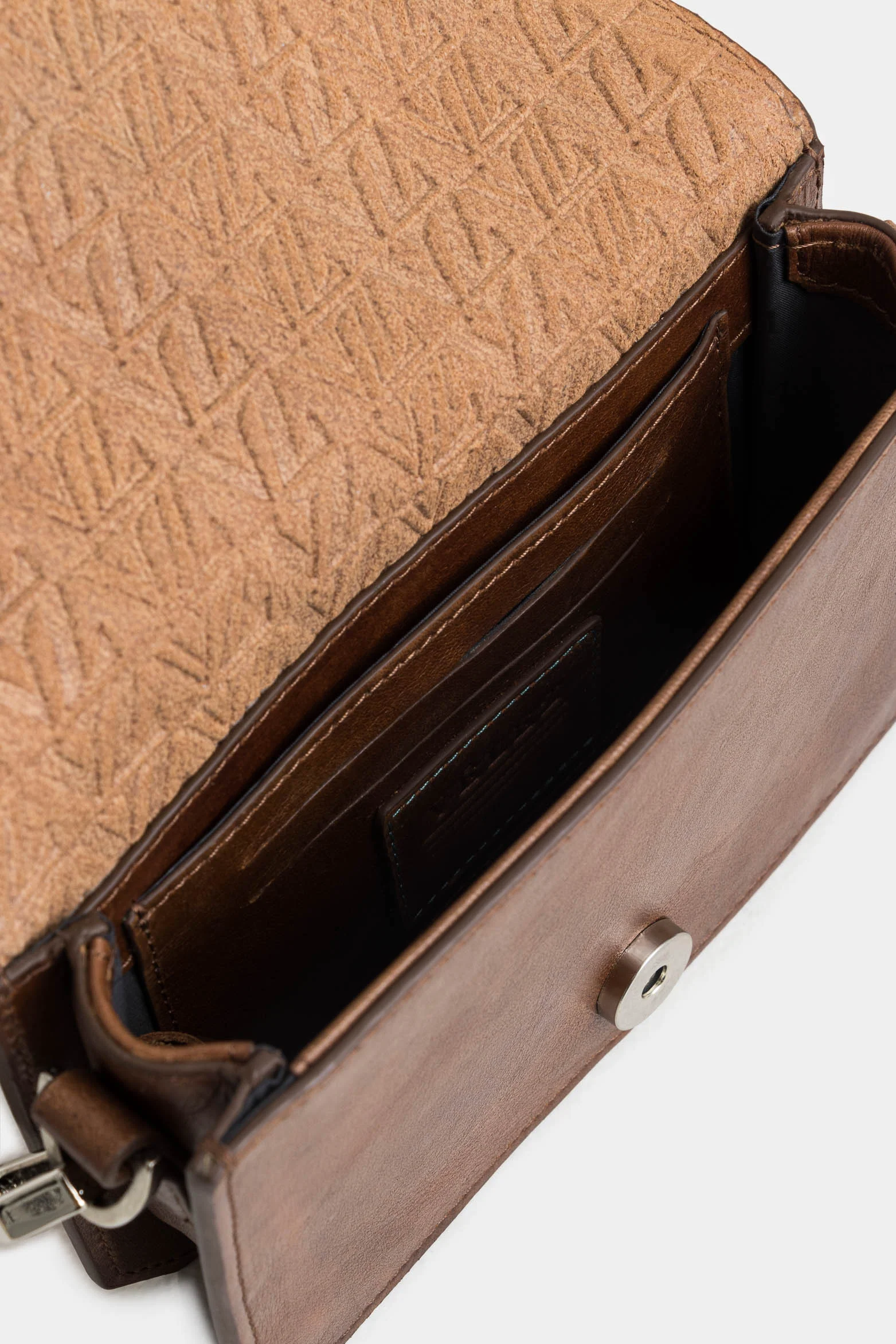 Mini Garniel Leather Sling Bag for Men, Esparto Finished - Image 5