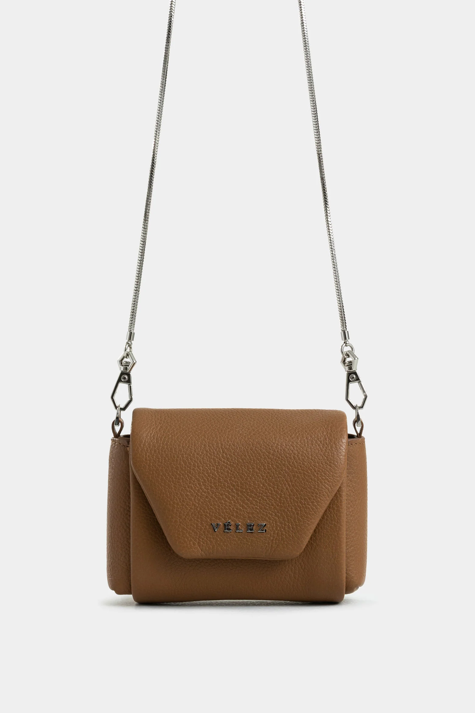 Mini Leather Card Holder for Women with Removable Chain
