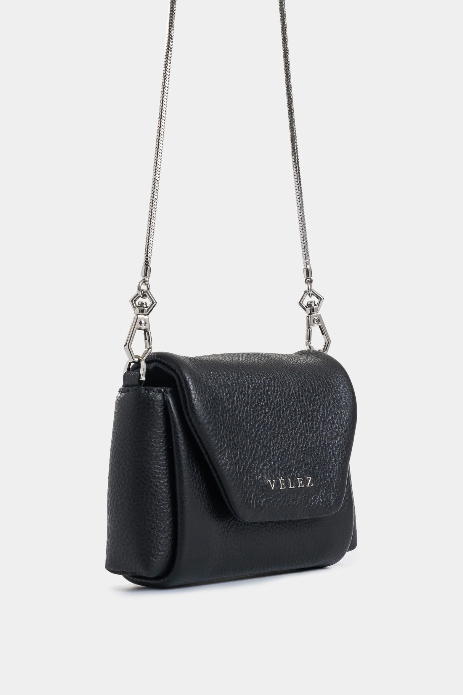 Mini Leather Card Holder for Women with Removable Chain - Image 2
