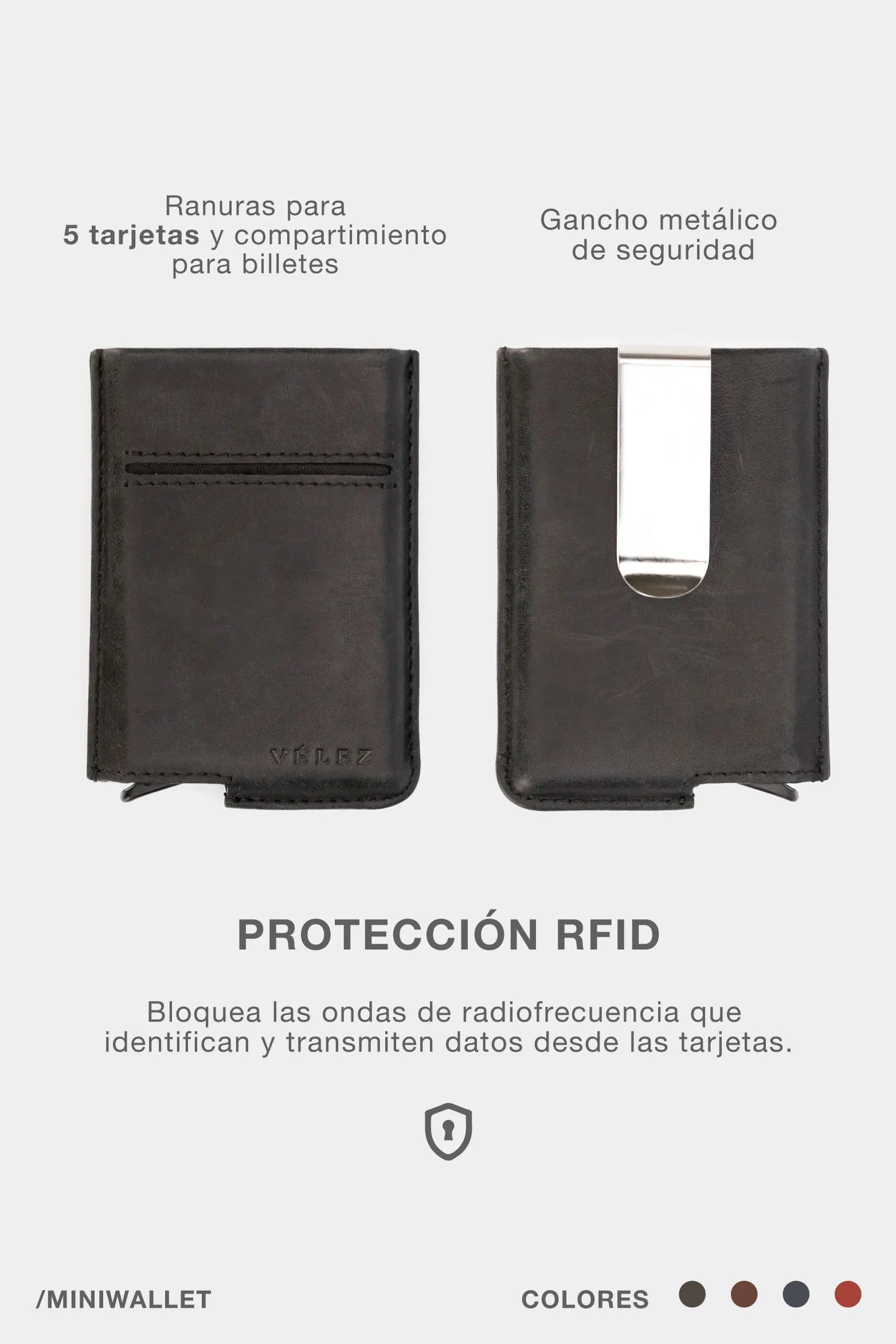 Mini leather document holder - Image 6