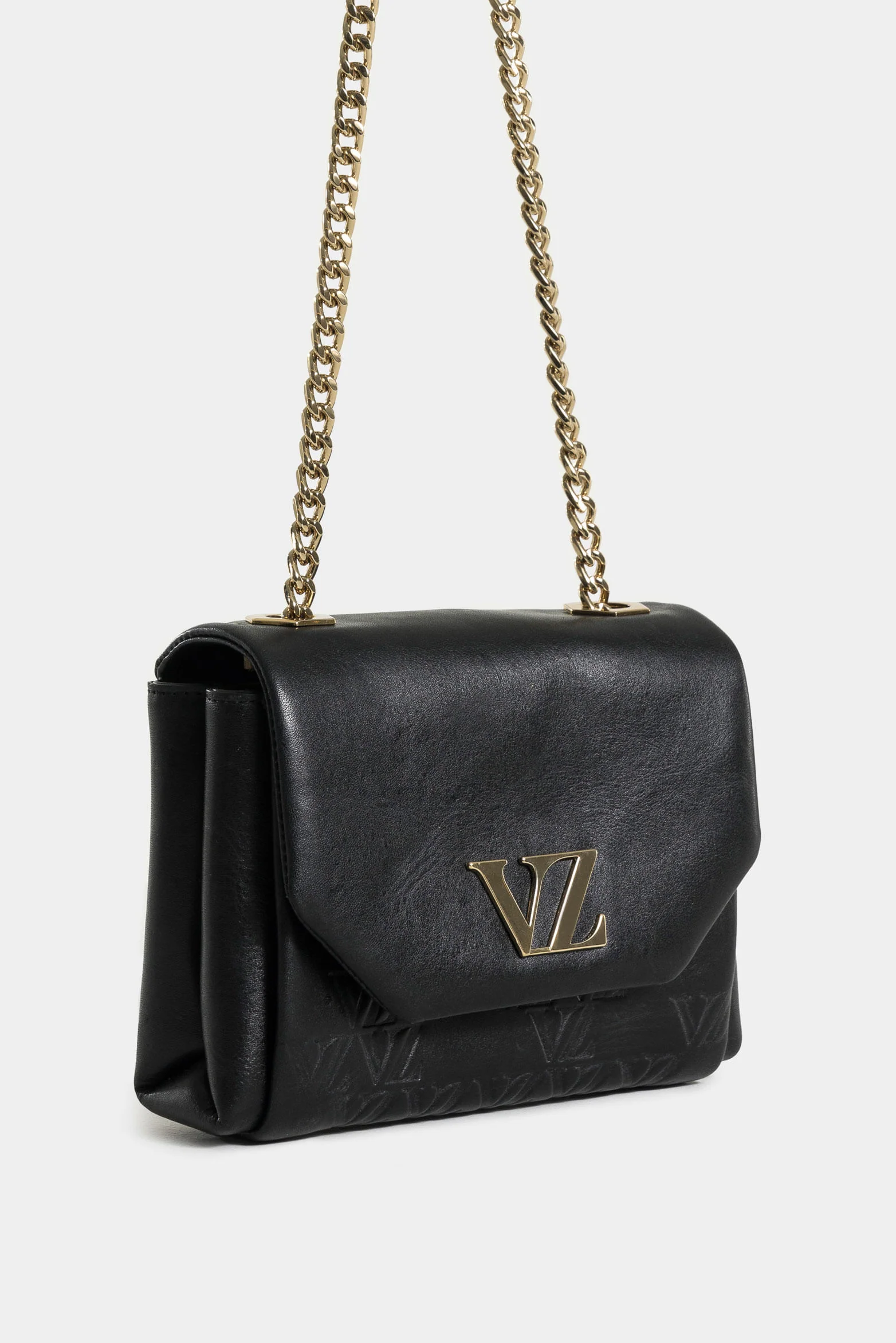 Mini Lili 2.0 Hands-Free Leather Bag with Metallic Chain - Image 2