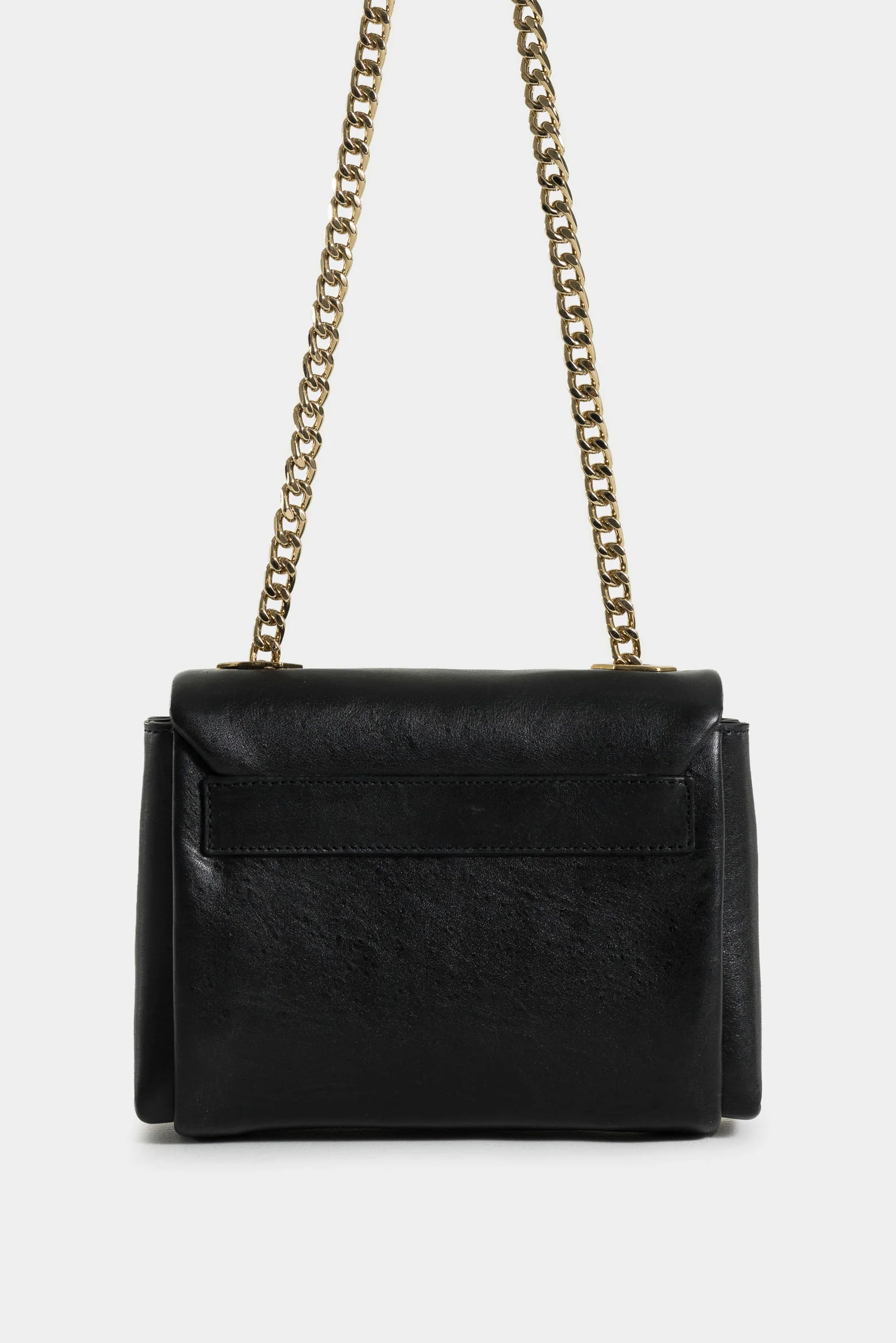 Mini Lili 2.0 Hands-Free Leather Bag with Metallic Chain - Image 3