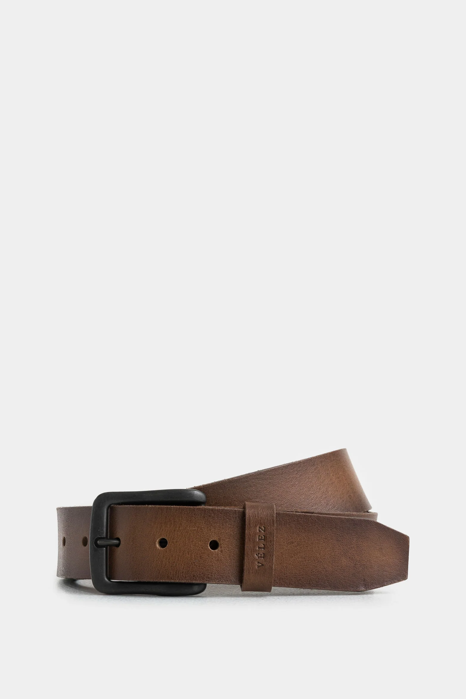 Missouri Leather Belt for Men with Vintage Effect