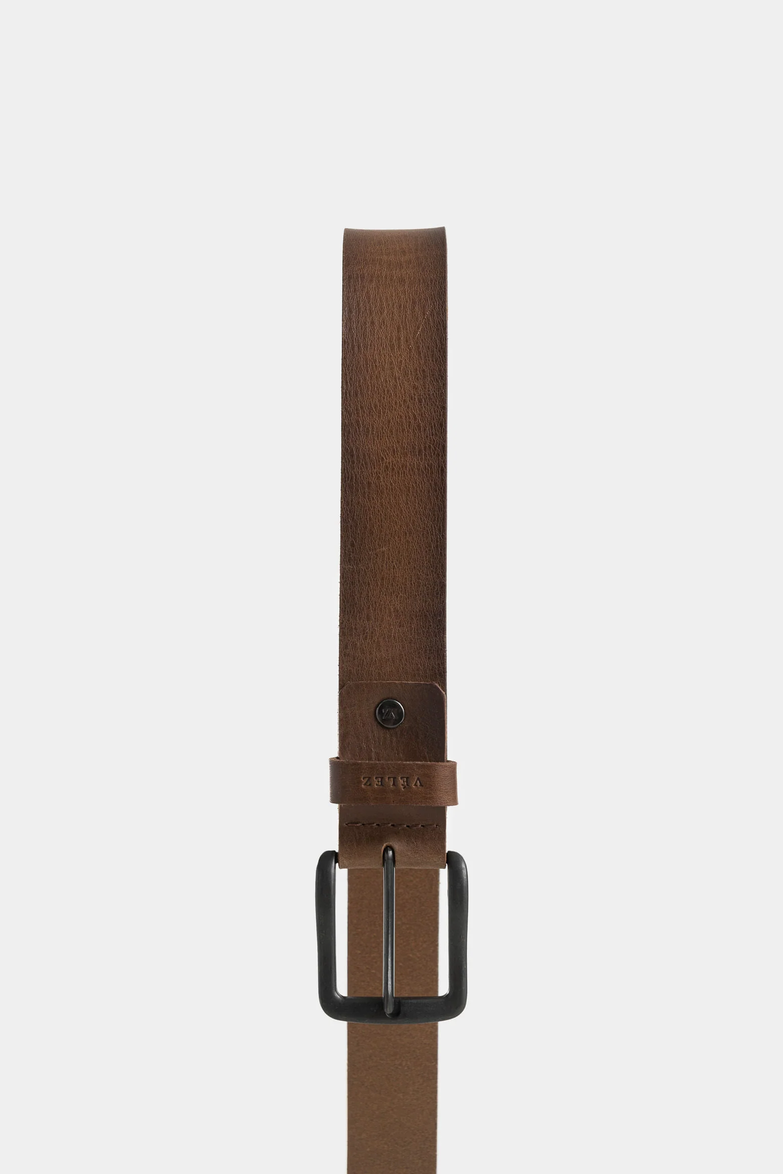 Missouri Leather Belt for Men with Vintage Effect - Image 2