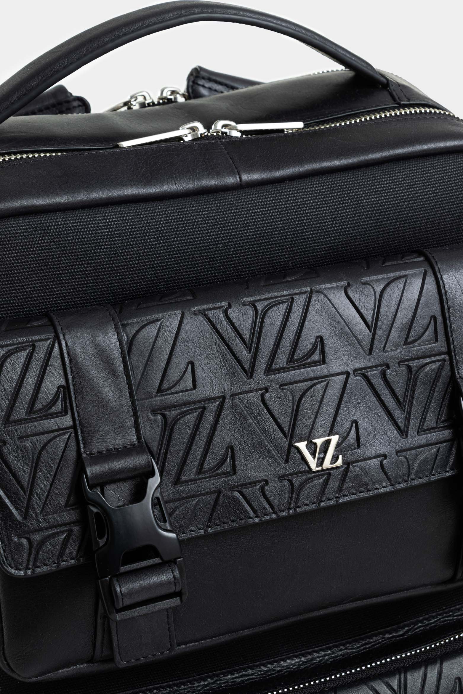 Monogram Leather and Canvas Drawstring Bag for Men - Image 4