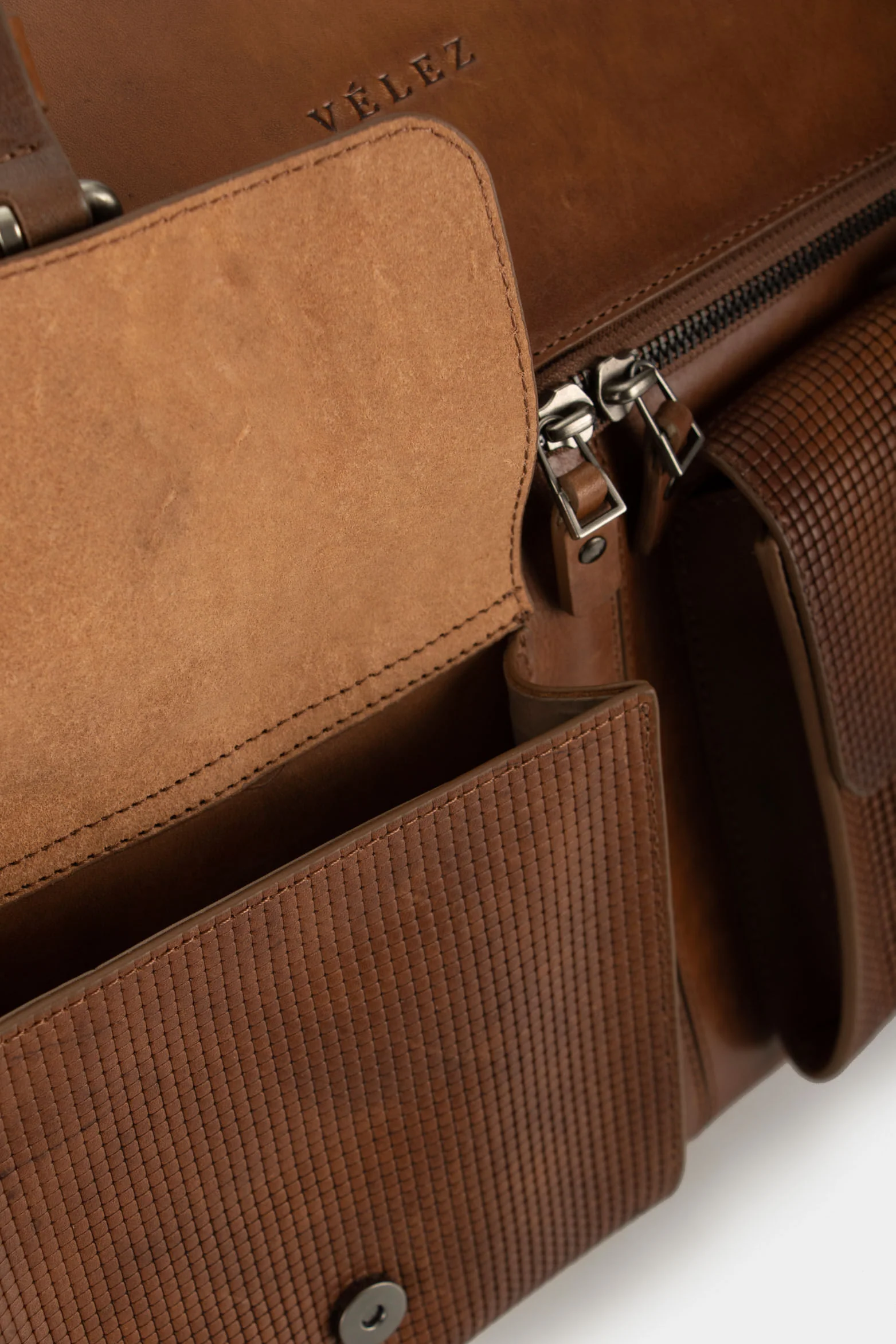 New Archeology Portable Leather Briefcase in Honey - Image 6