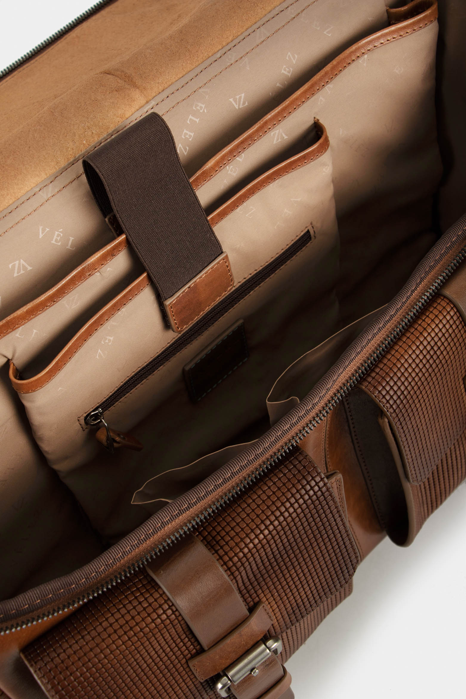 New Archeology Portable Leather Briefcase in Honey - Image 7