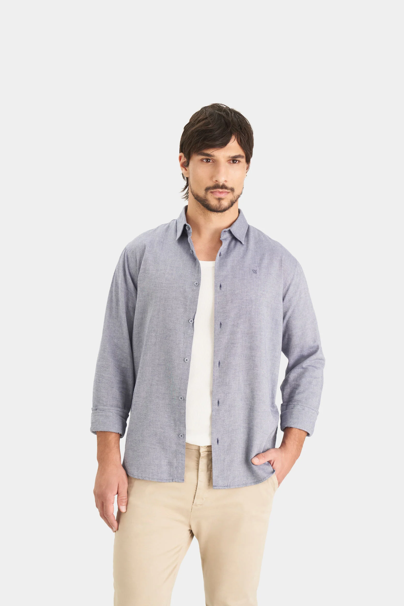 Oxford LongSleeve Shirt for Men SemiFitted