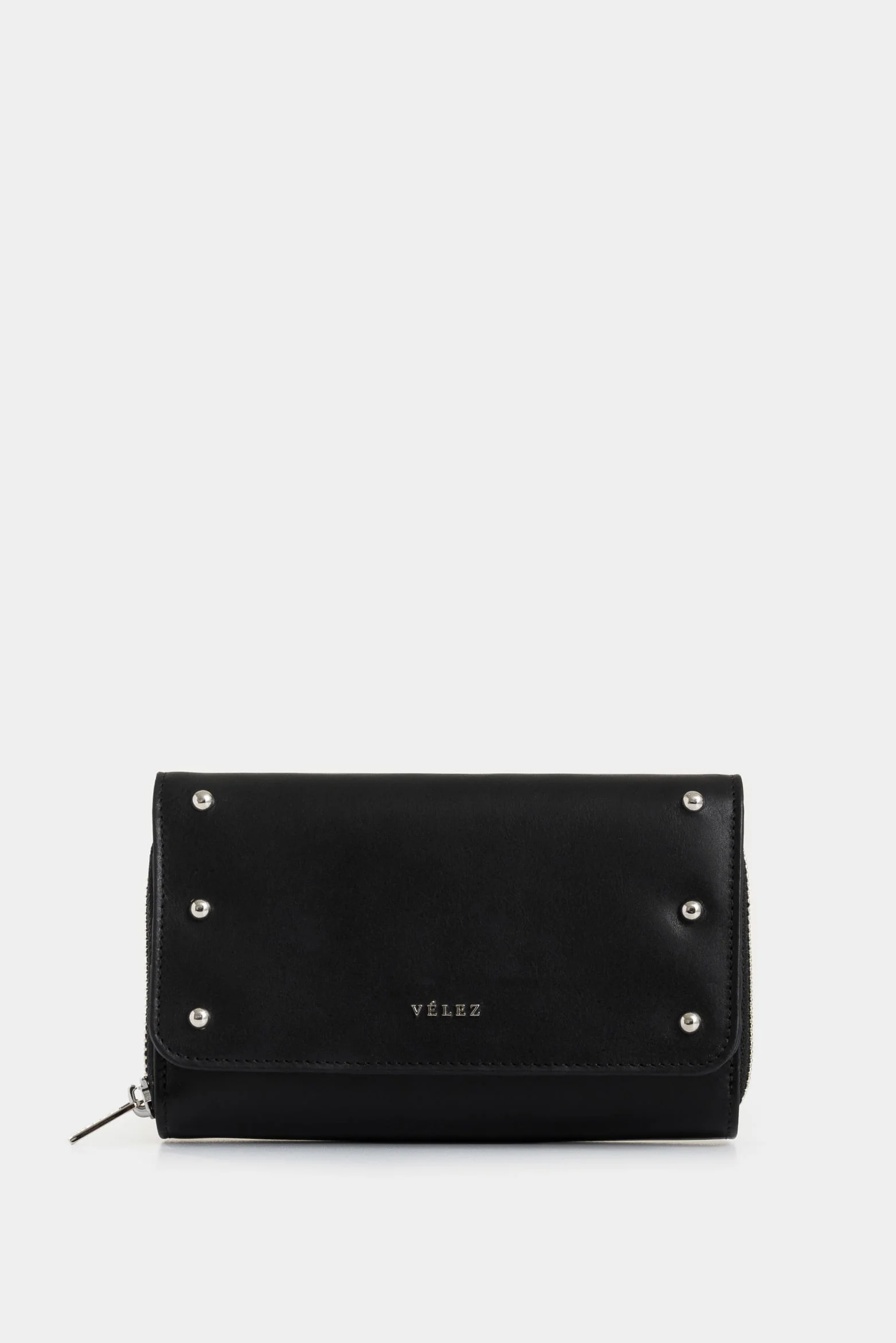 Palma folia leather wallet for women with croc effect