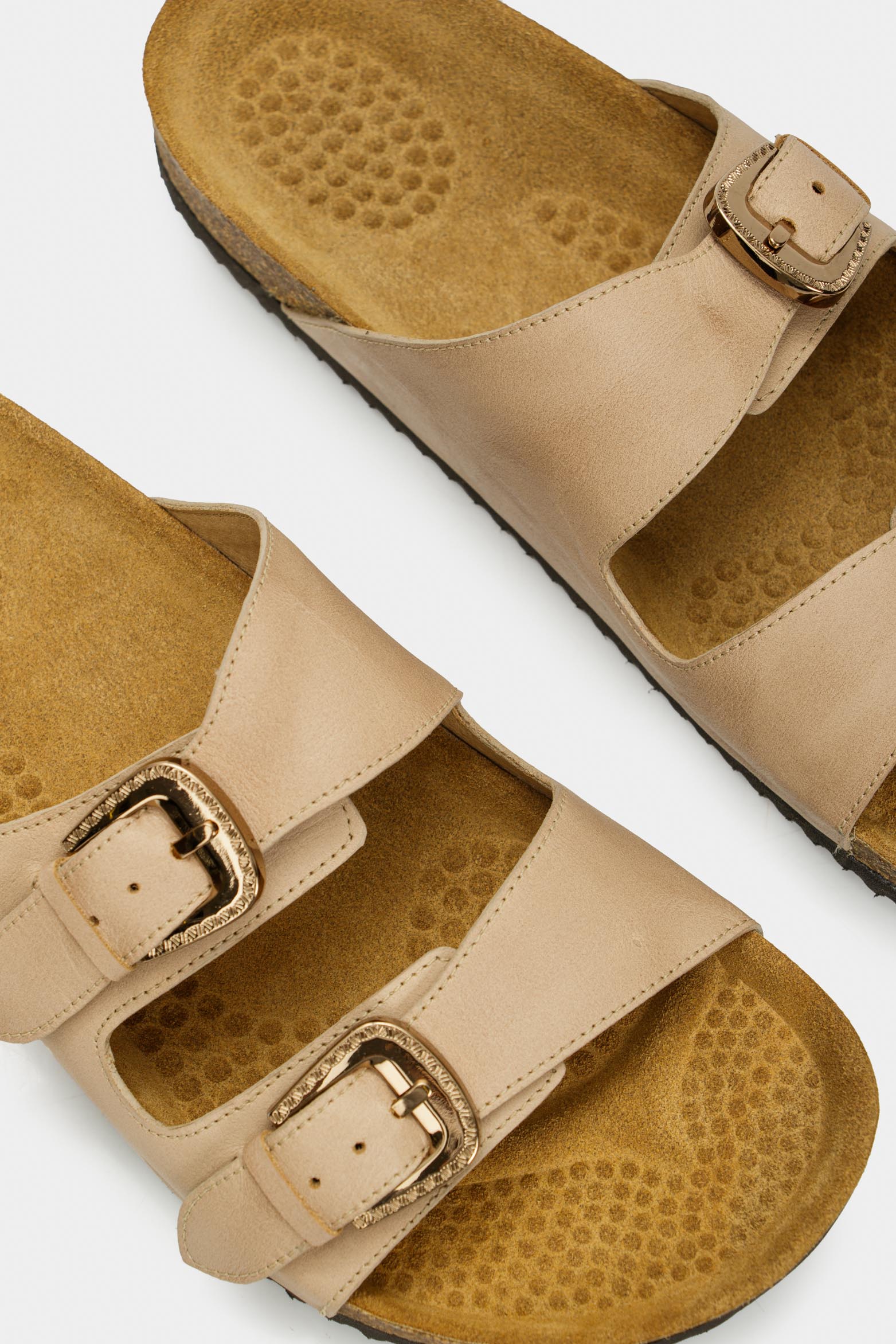 Pilos Flat Leather Sandals - Image 4