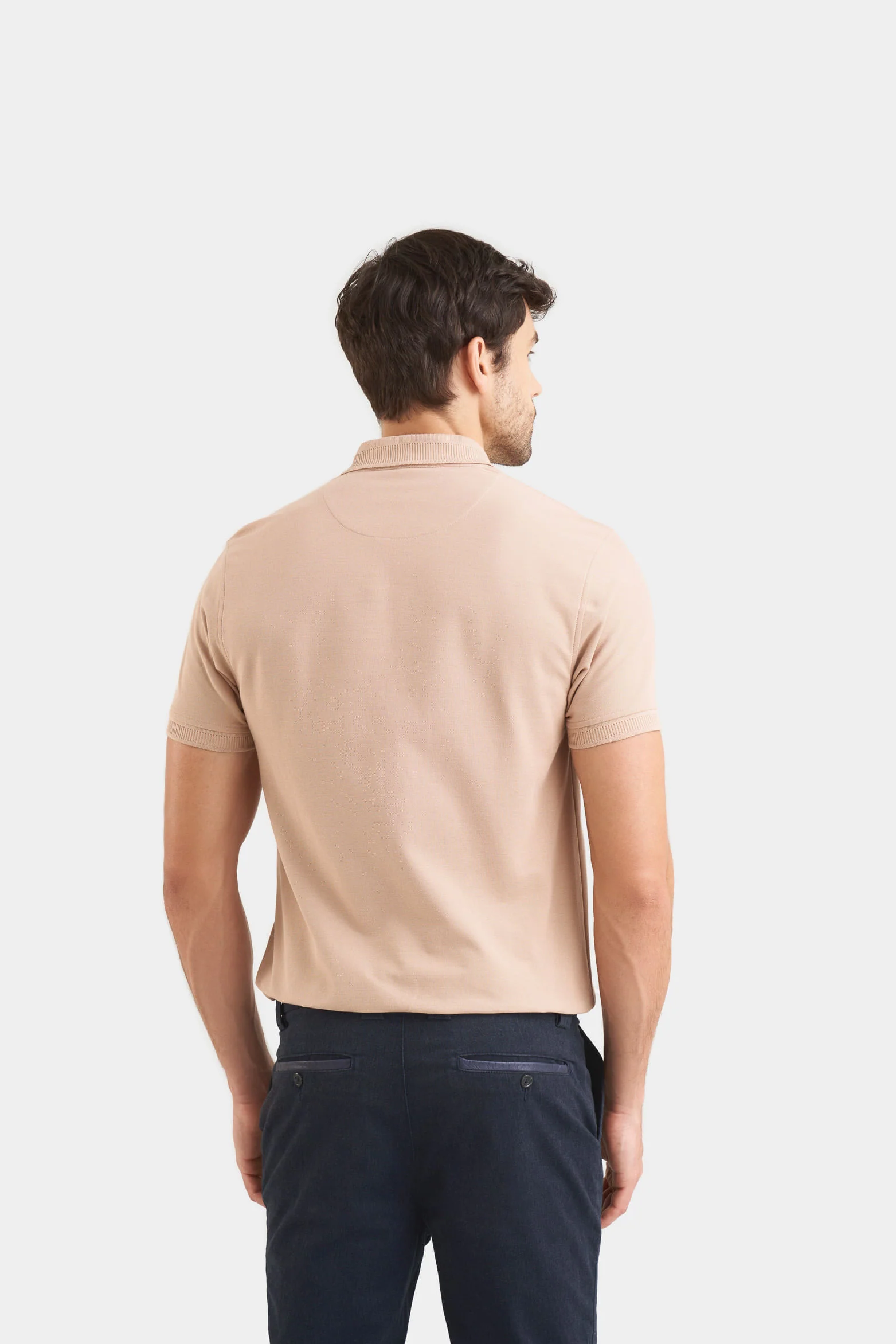 pima Cotton casual polo sand - Image 5