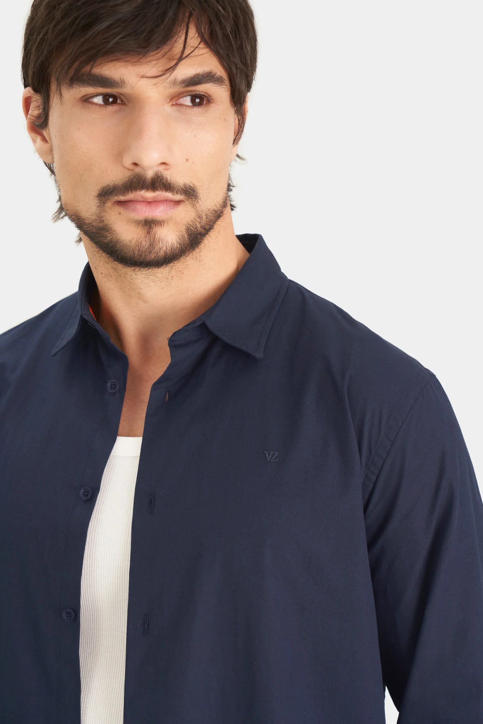 Poplin Shirt for Men SemiFitted - Image 2