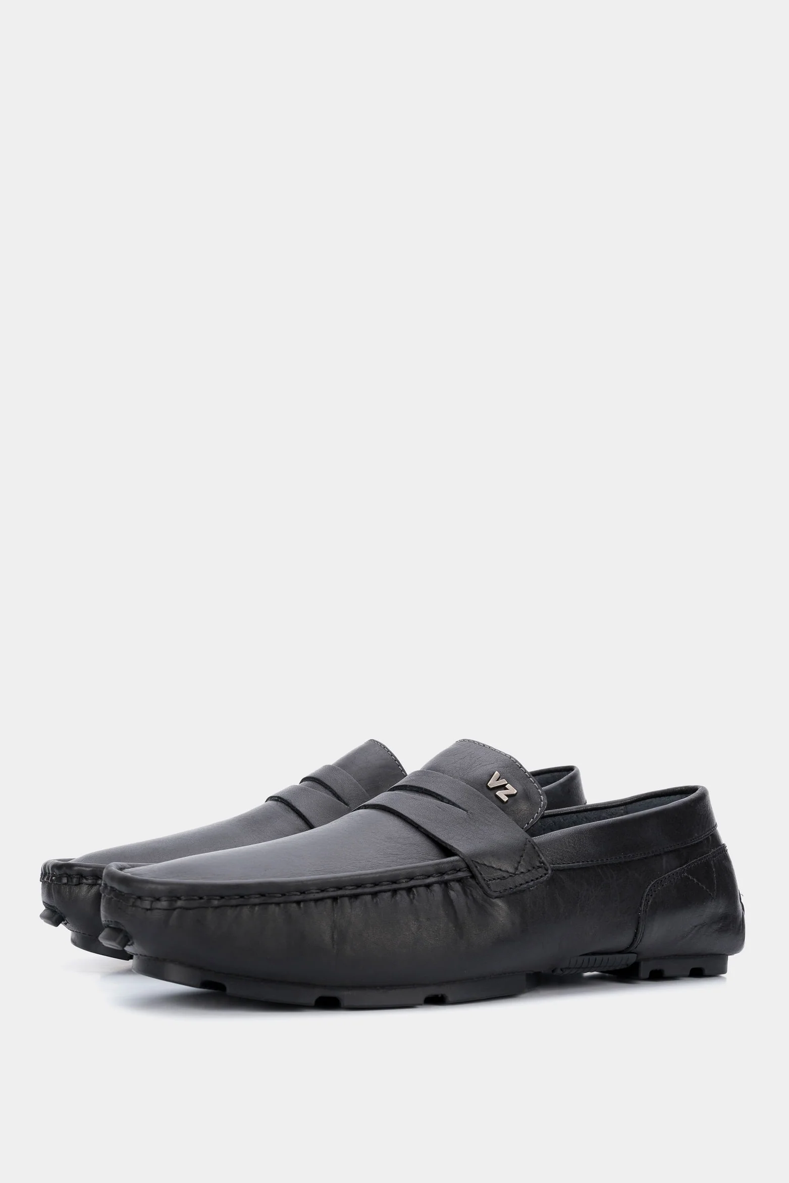 Porto Classic Driver Loafers in Black Leather - Image 2