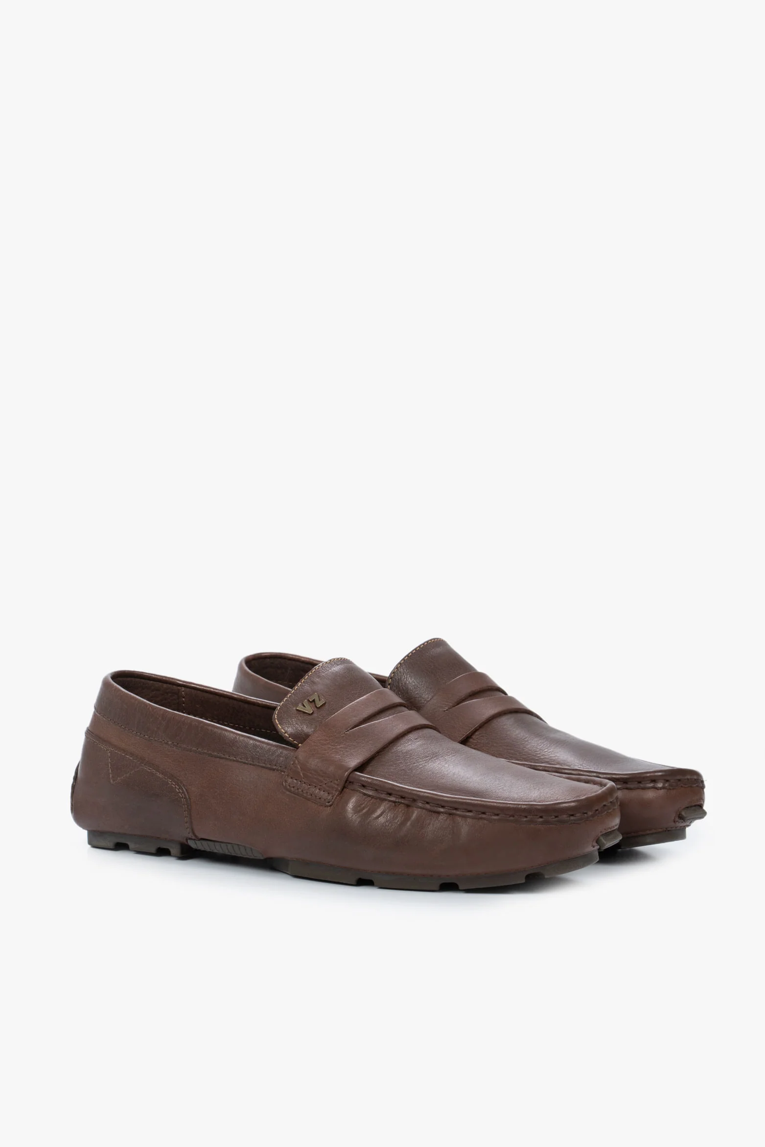 Porto Classic Driver Loafers in Brown Leather - Image 2