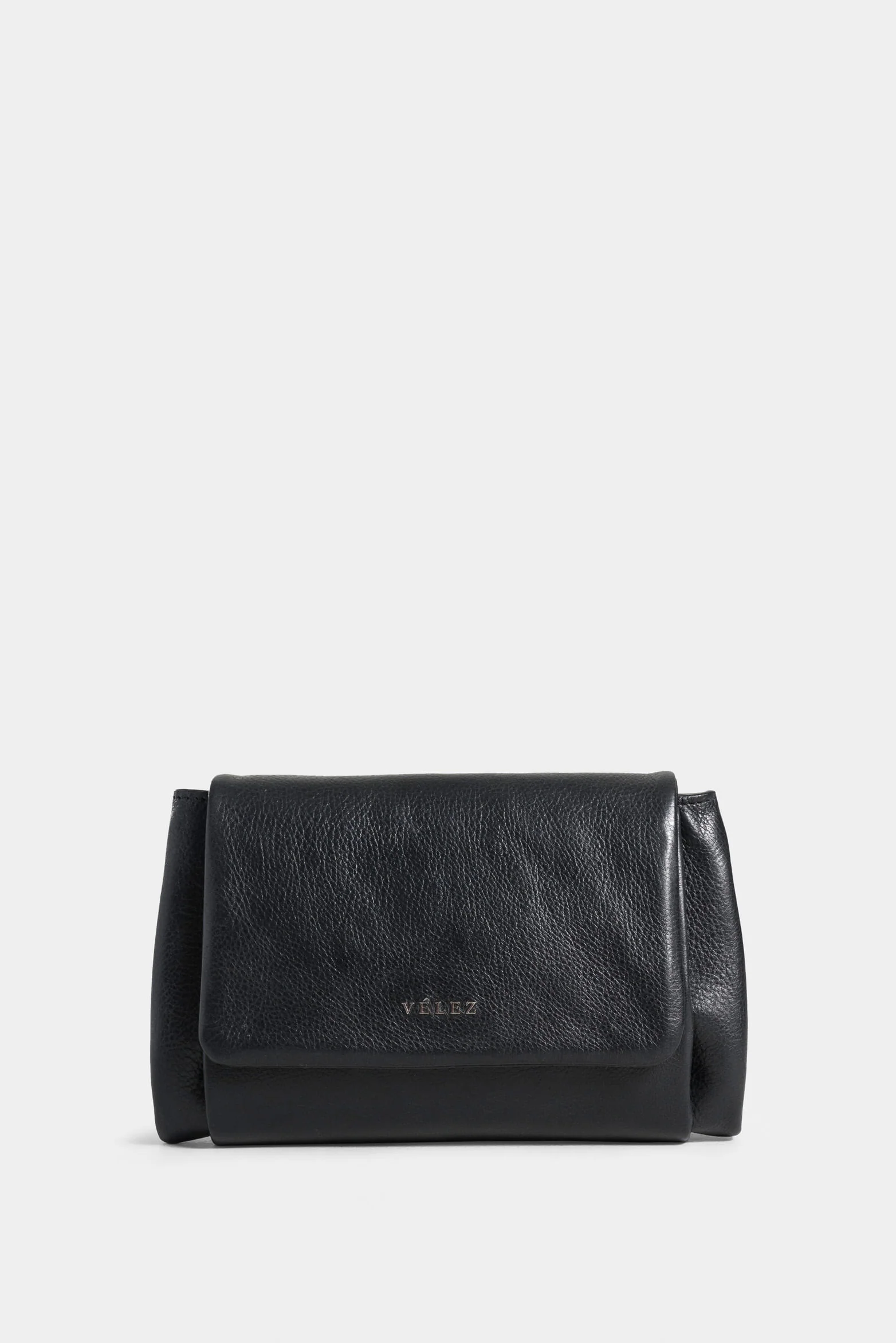River Leather Fanny Pack with Metallic Plate for Men