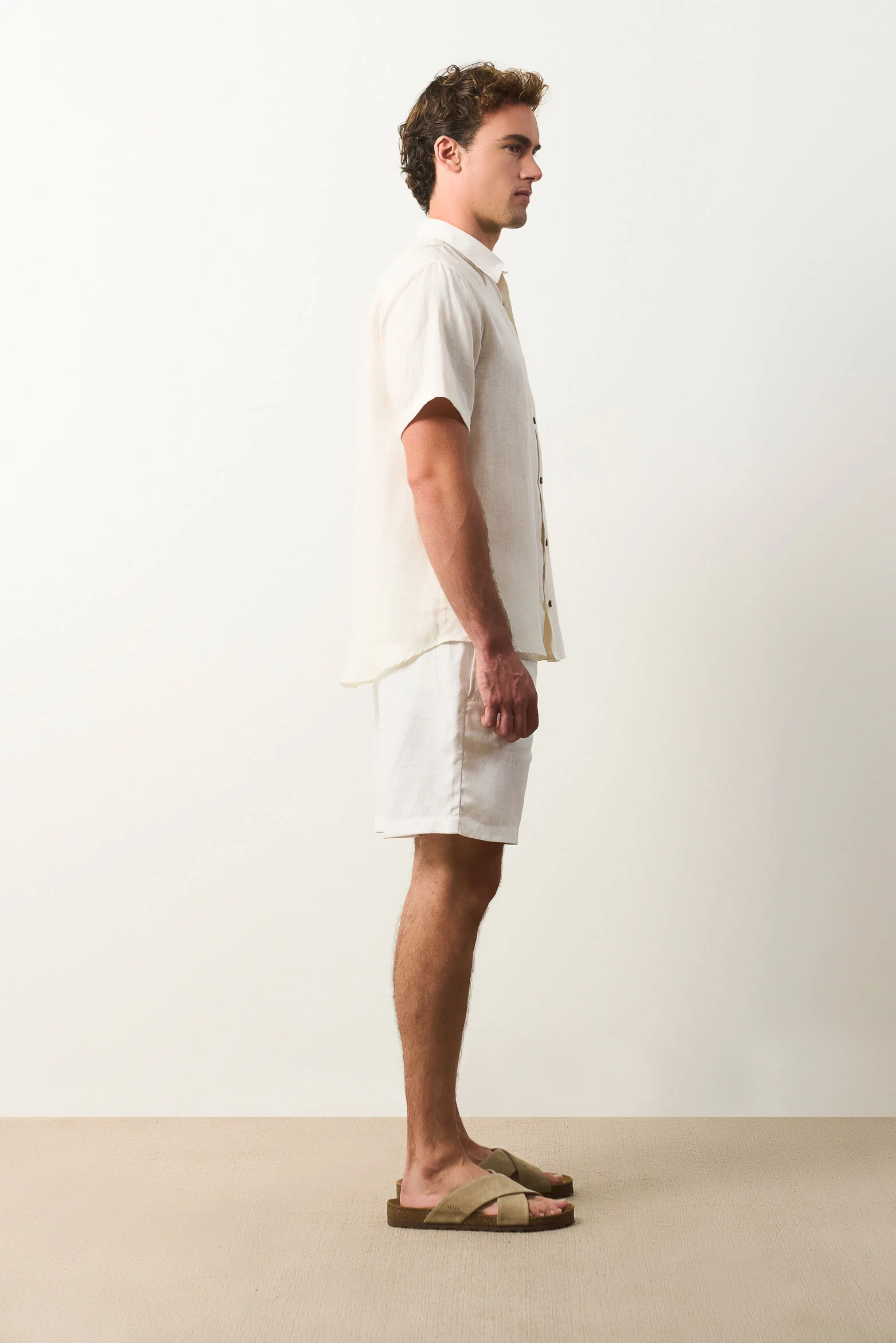 Siena short-sleeve linen shirt for men - Image 2