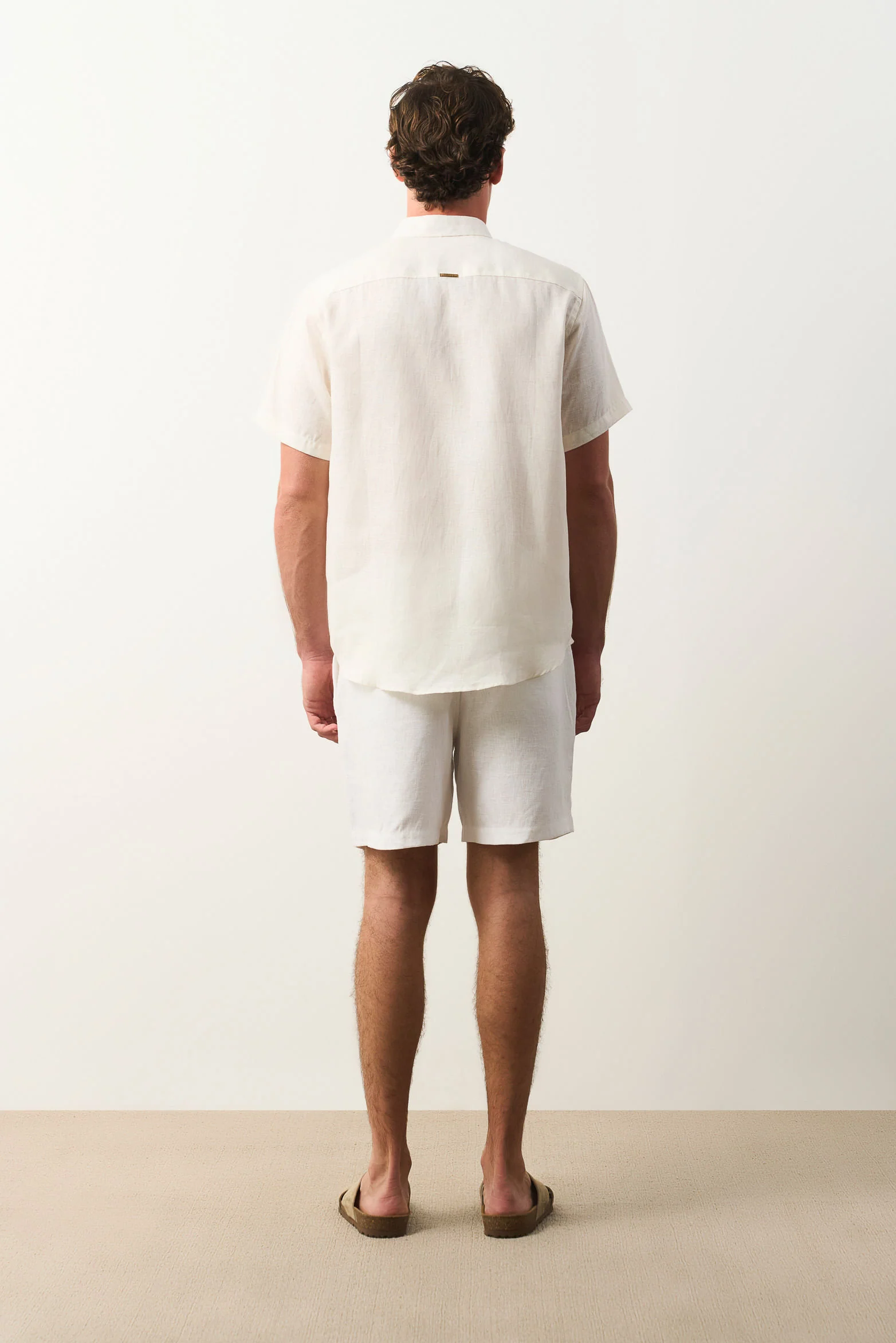 Siena short-sleeve linen shirt for men - Image 3