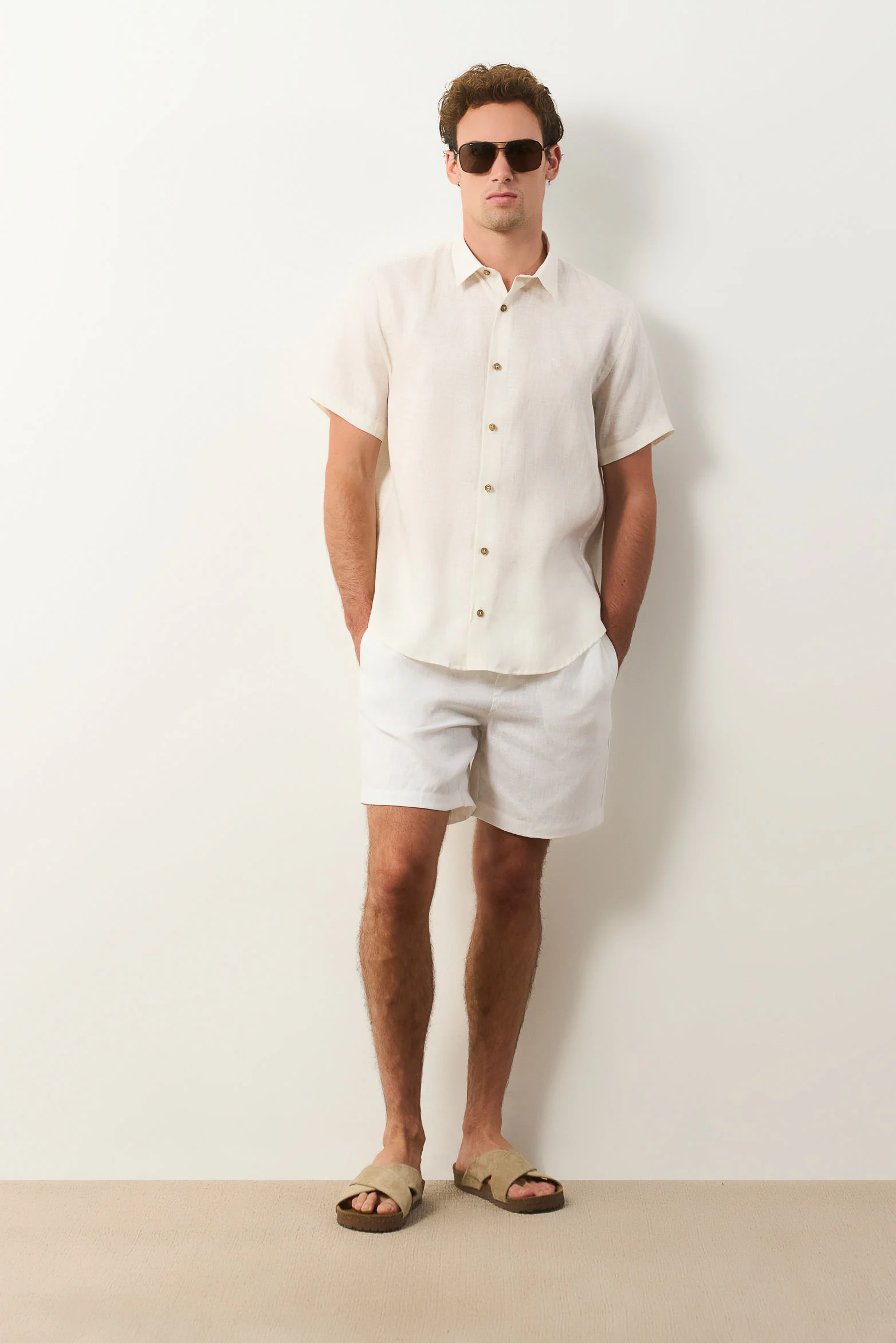 Siena short-sleeve linen shirt for men - Image 7