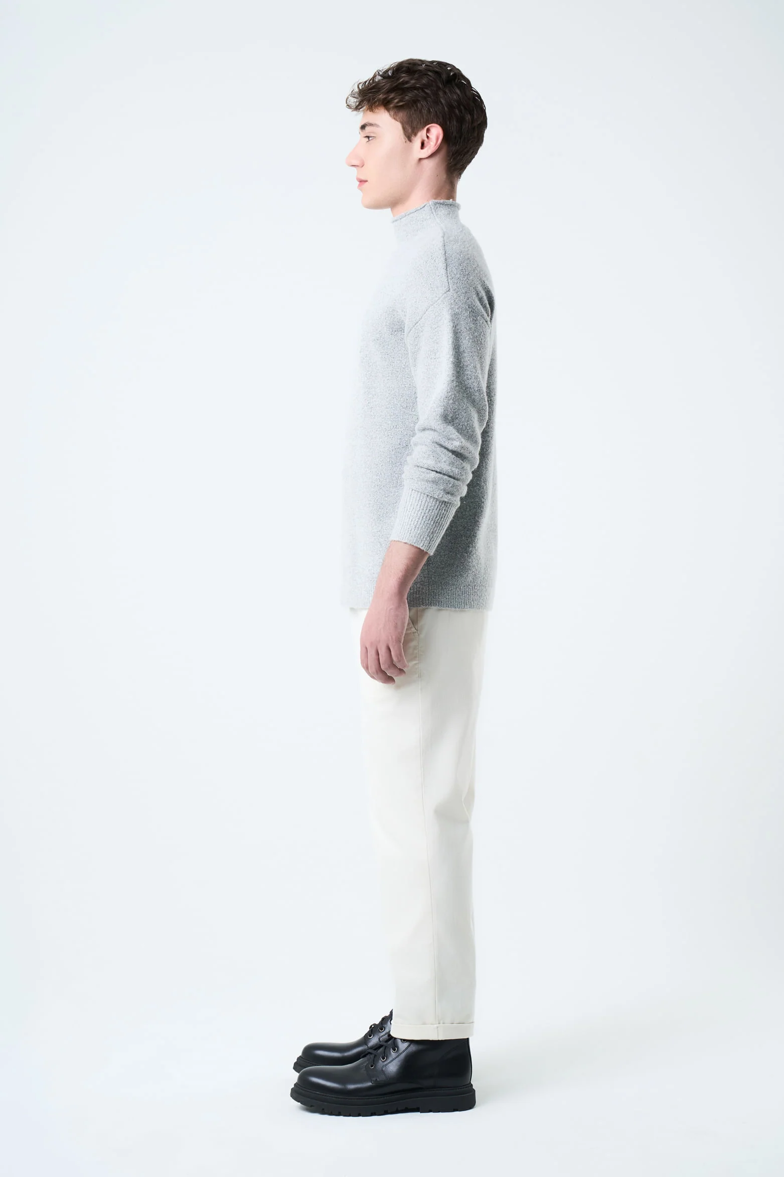 Sika knit sweater for men two tone - Image 2